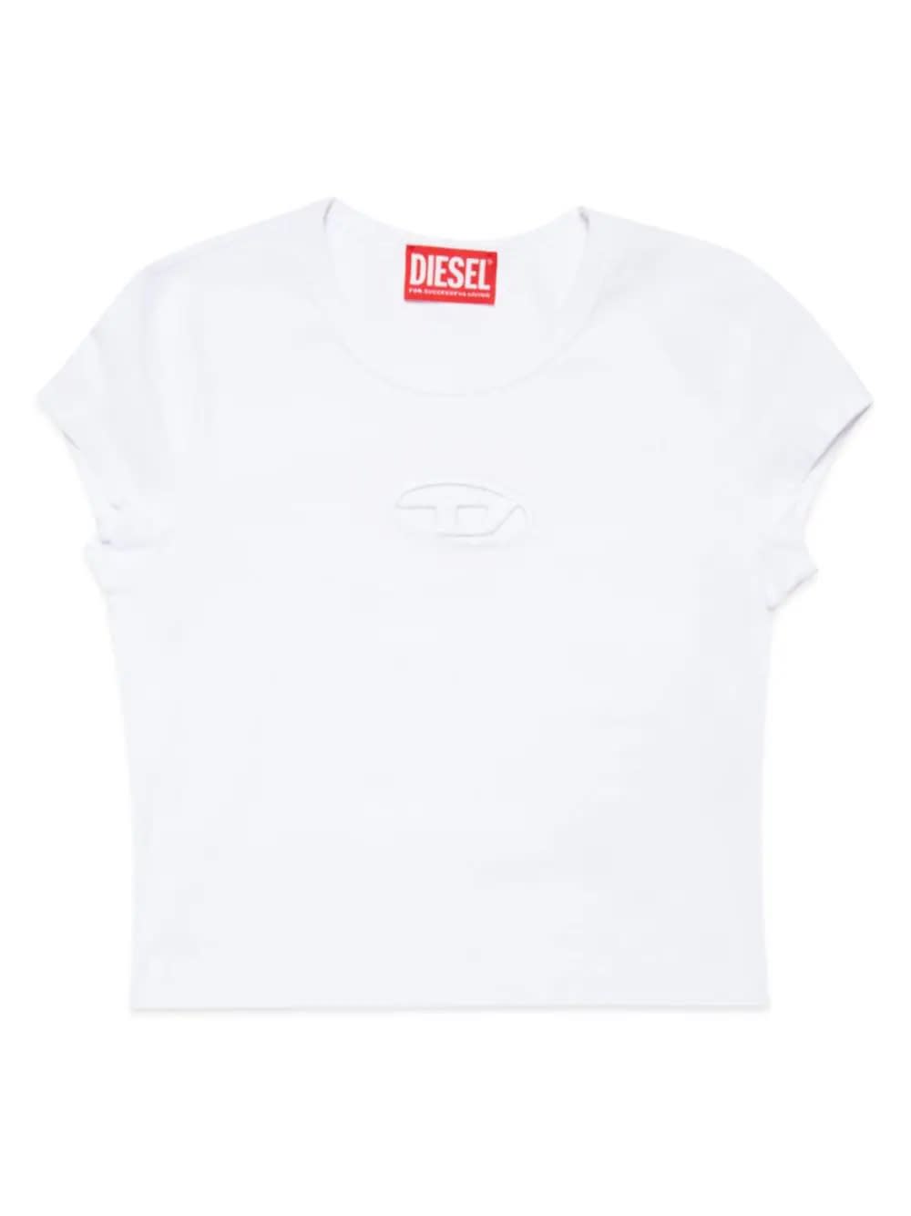Shop Diesel T-shirt Con Logo In White
