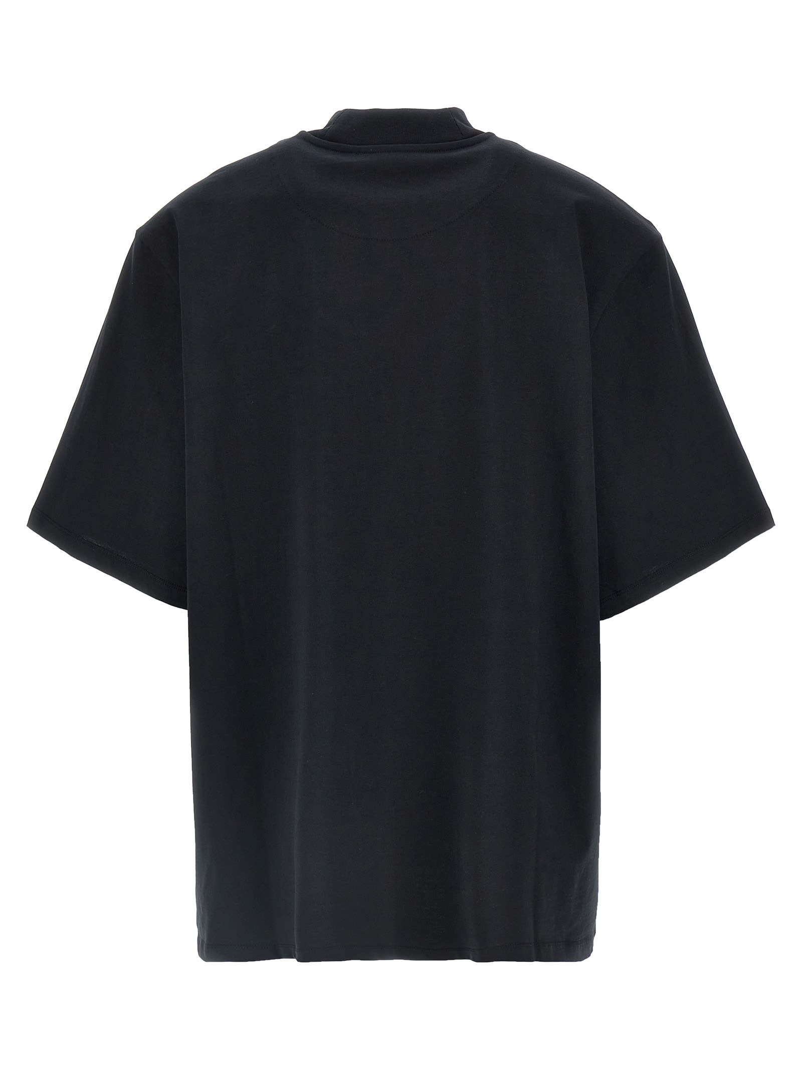 Attico T-shirt Black In Black