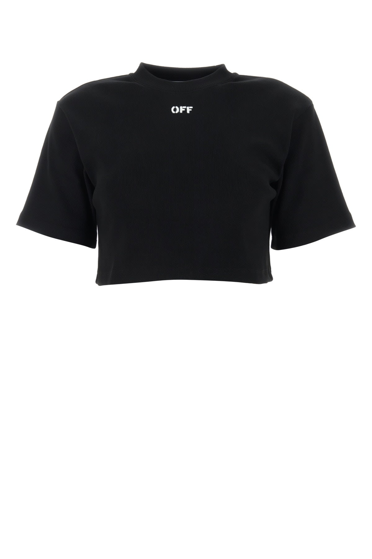 Shop Off-white T-shirt In Blackwhite