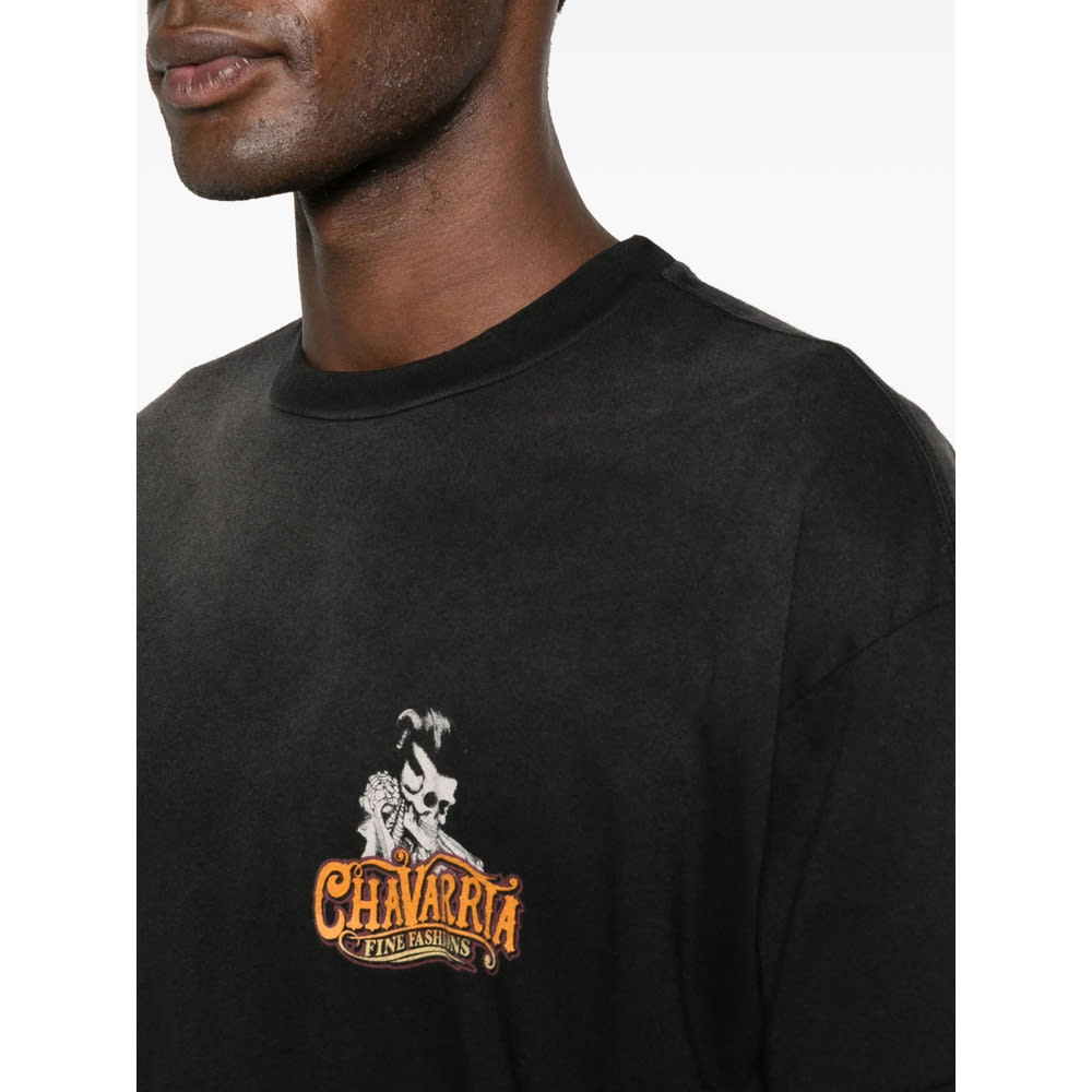 Willy Chavarria Chavarria Pomade Easy Logo-print Cotton-jersey T-shirt In Black