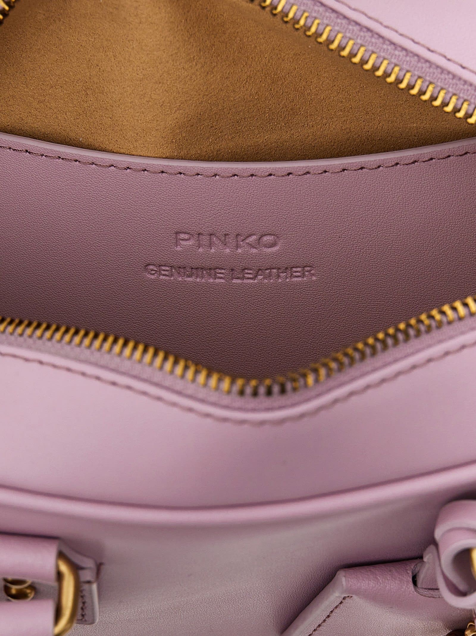 Shop Pinko Bowling Bag Handbag In Purple