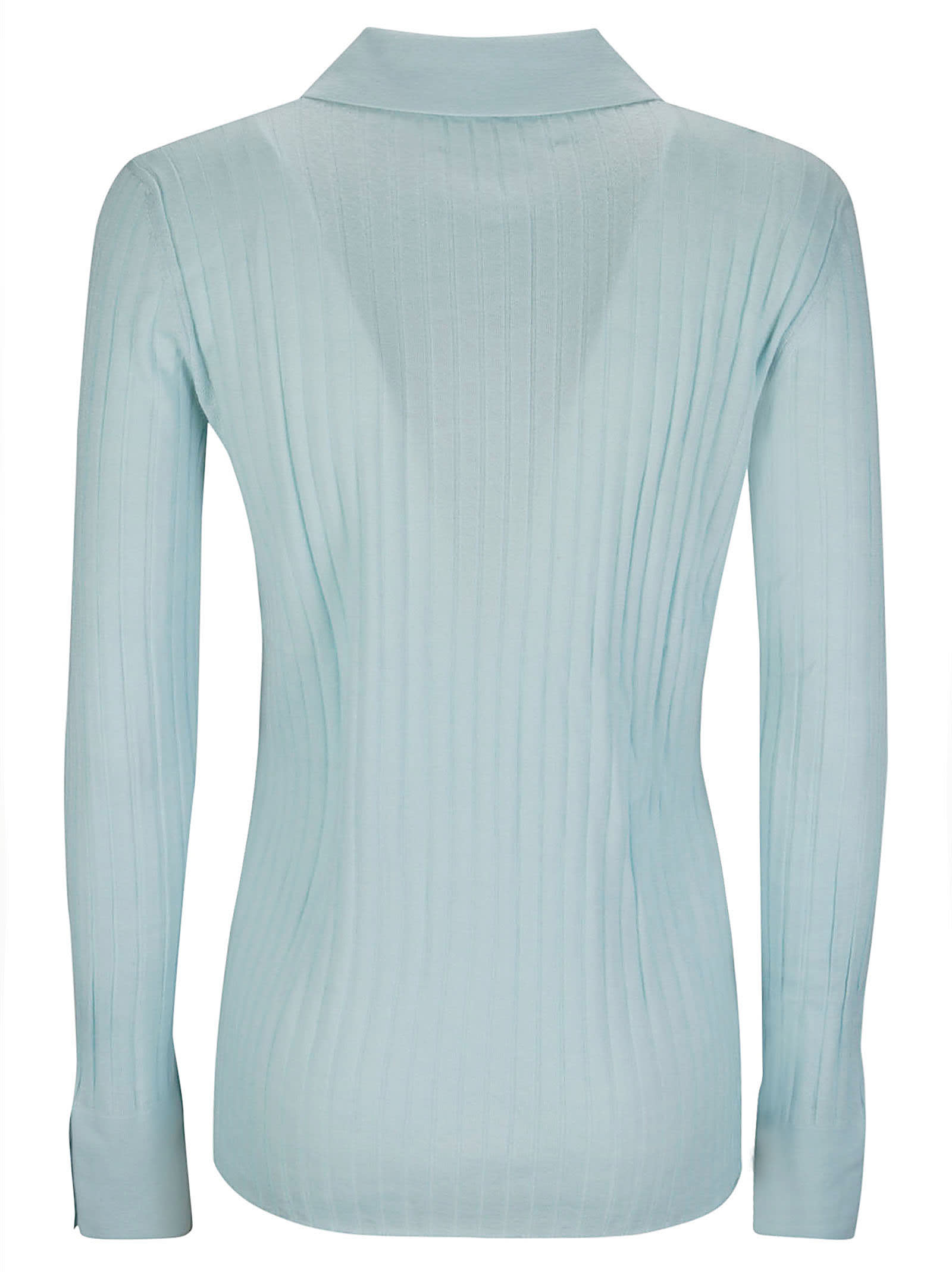 Shop Lisa Yang Aria Cardigan Shirt In Sea Blue