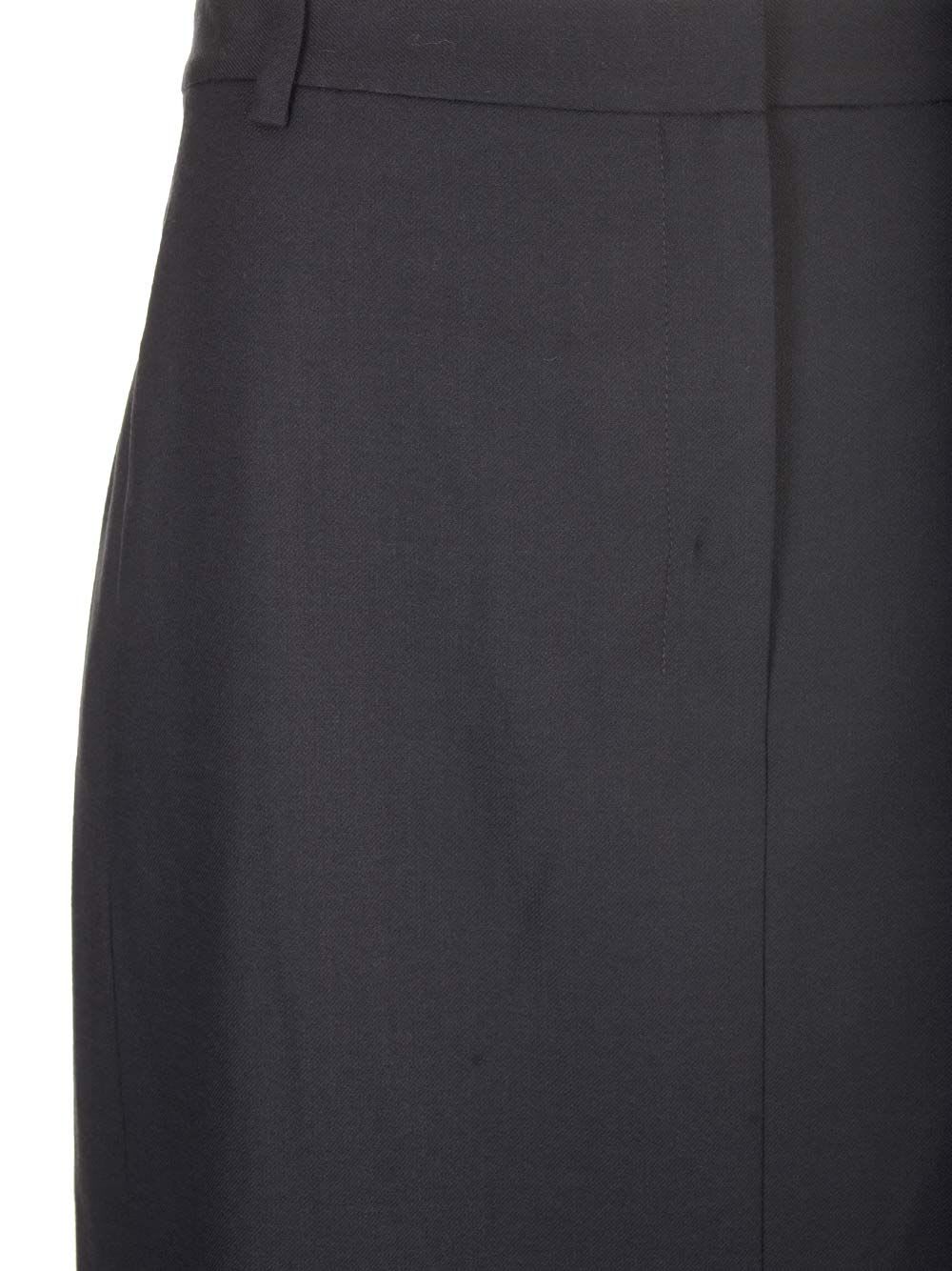Shop Theory Stretch Flannel Long Skirt In Blue