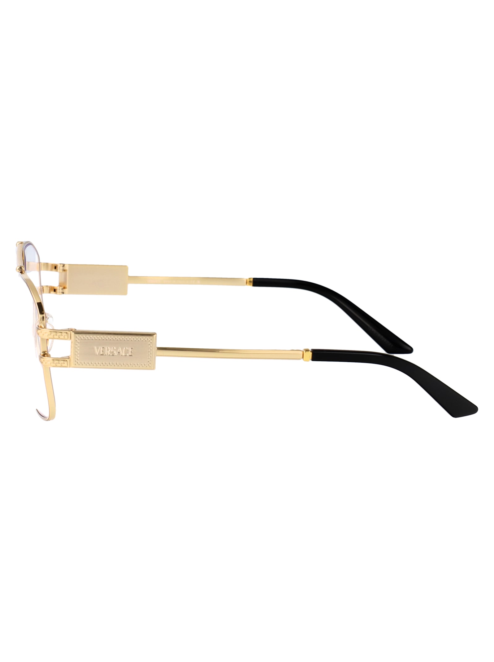 Versace 57mm Irregular Square Optical Glasses In Neutral