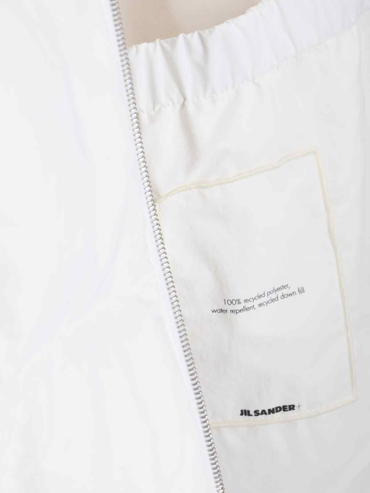 Shop Jil Sander Hooded Down Jacket In White