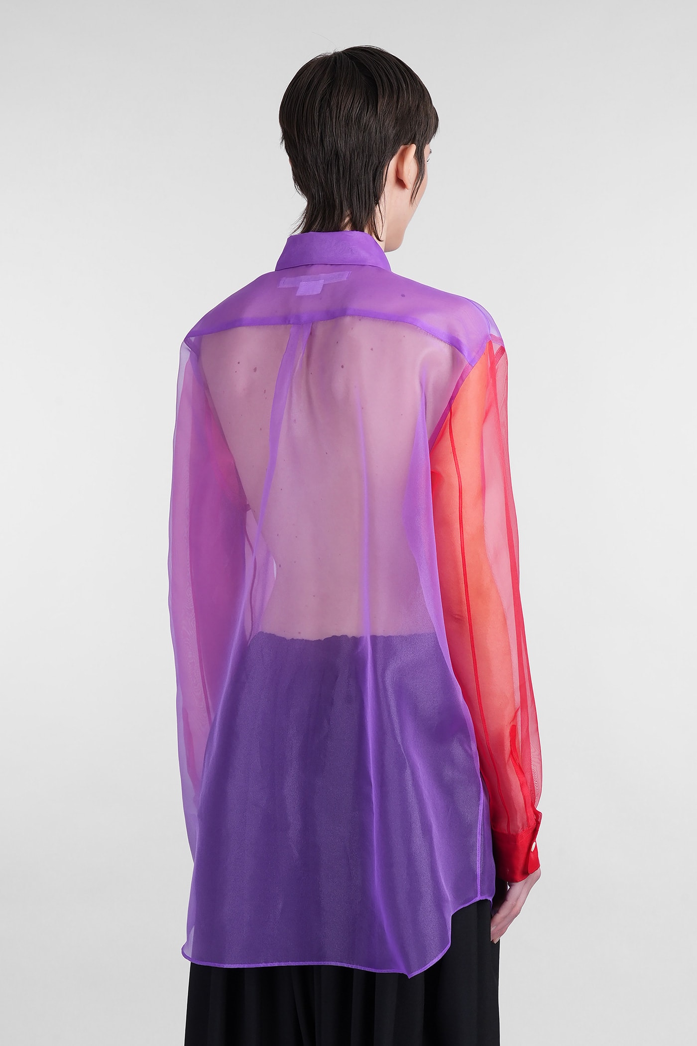 Shop Comme Des Garçons Shirt In Viola Polyester