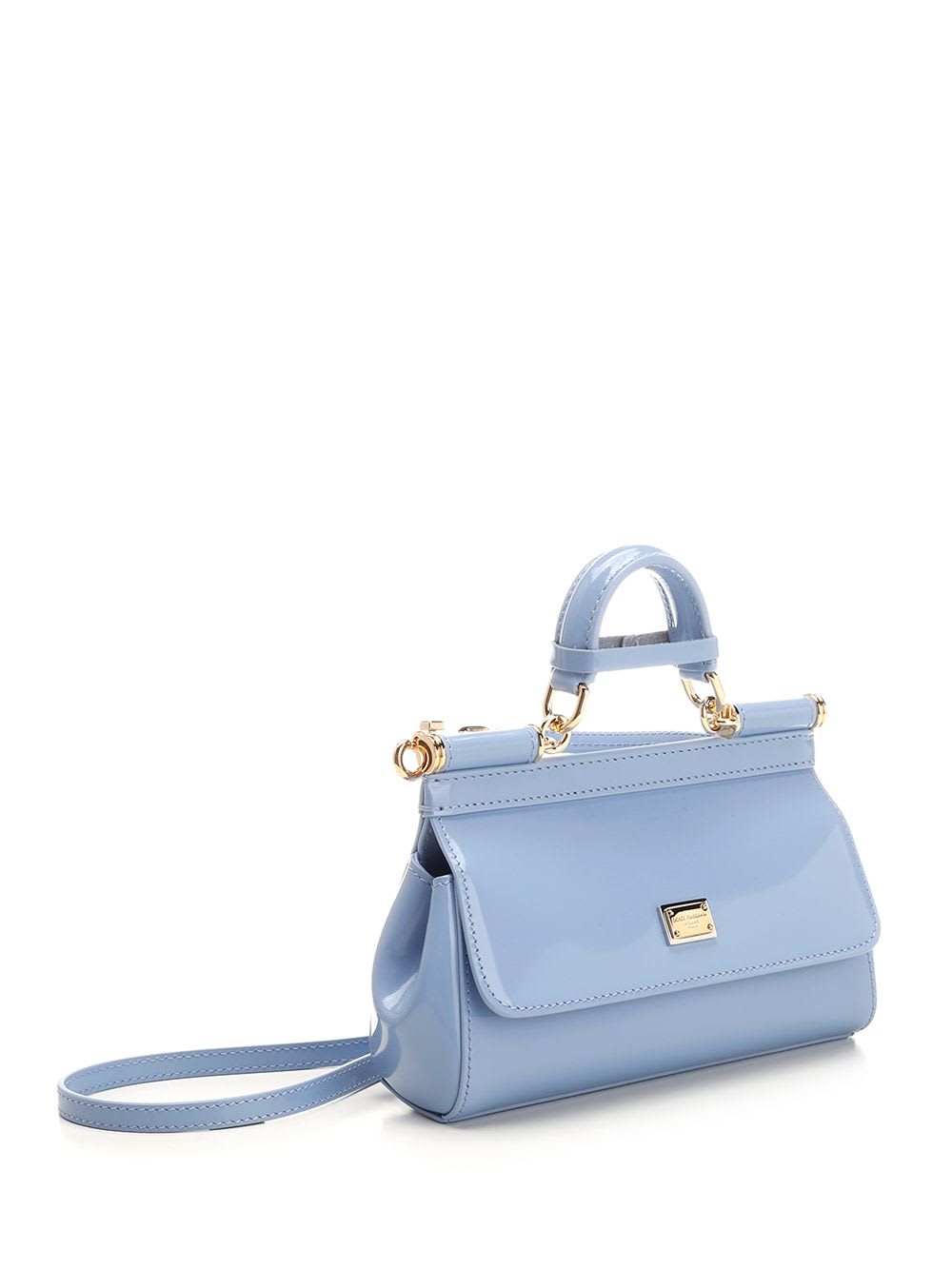 Shop Dolce & Gabbana Sicily Small Handbag In Light Blue