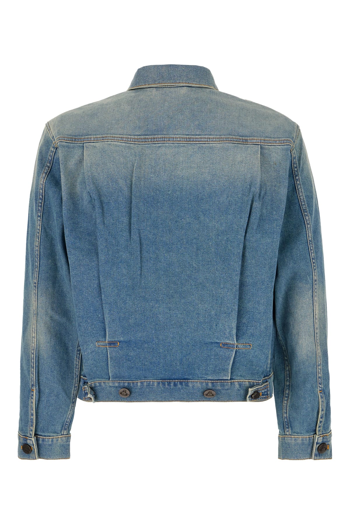 Shop Vivienne Westwood Denim Jacket In Blue