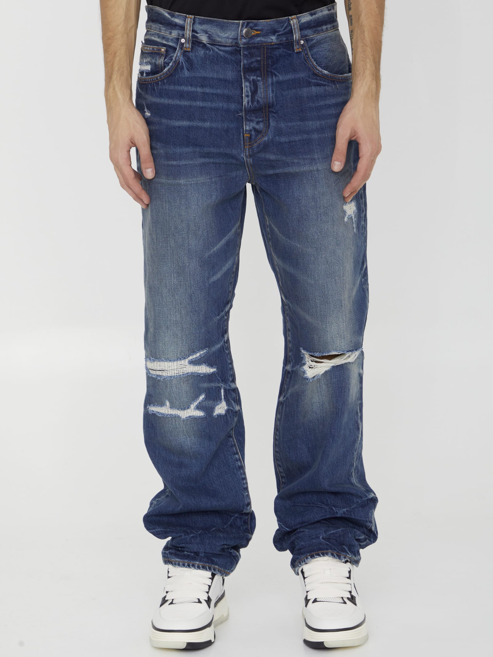 AMIRI Fractured Straight Jeans