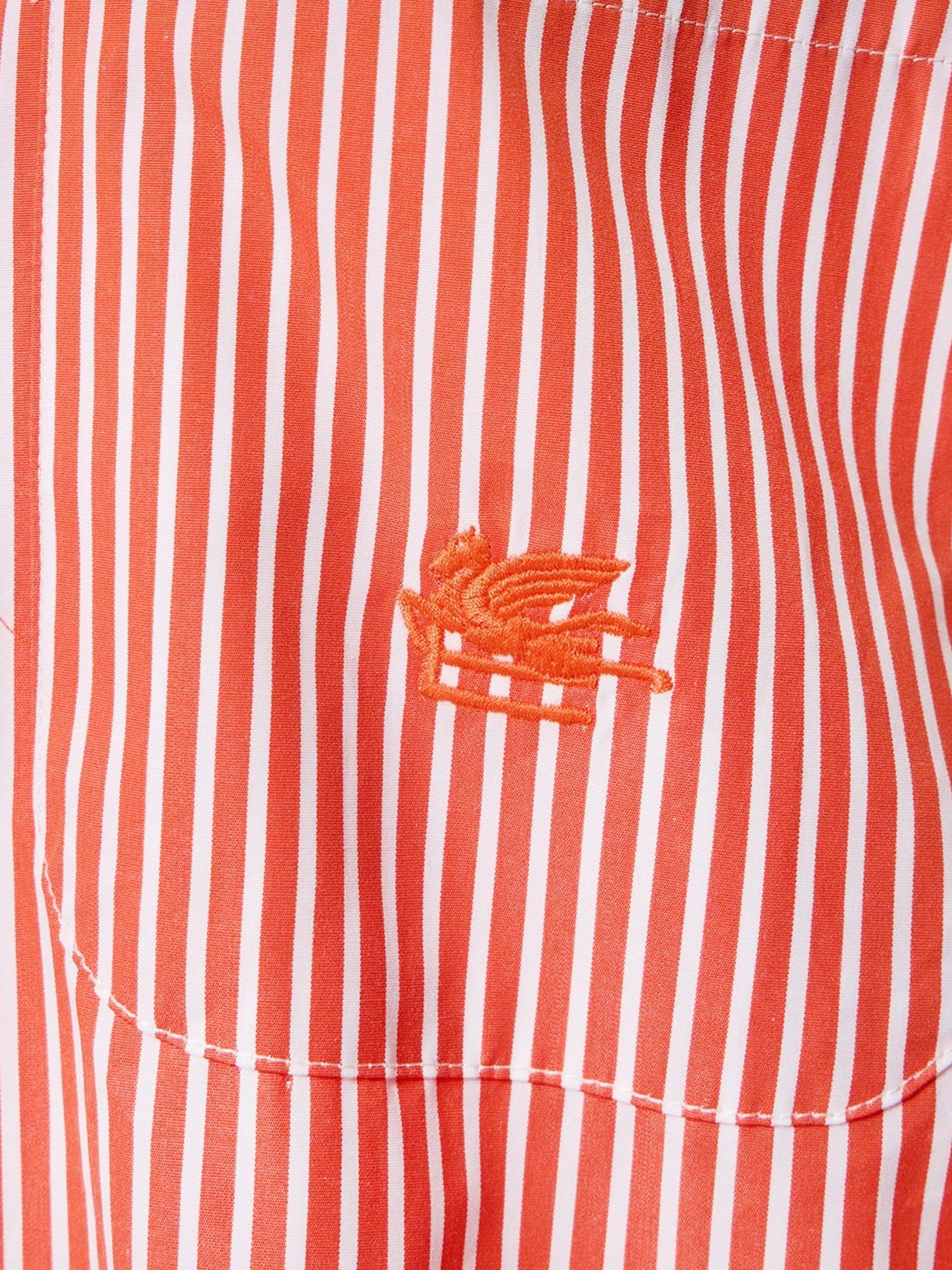 Shop Etro Shirt In Orange