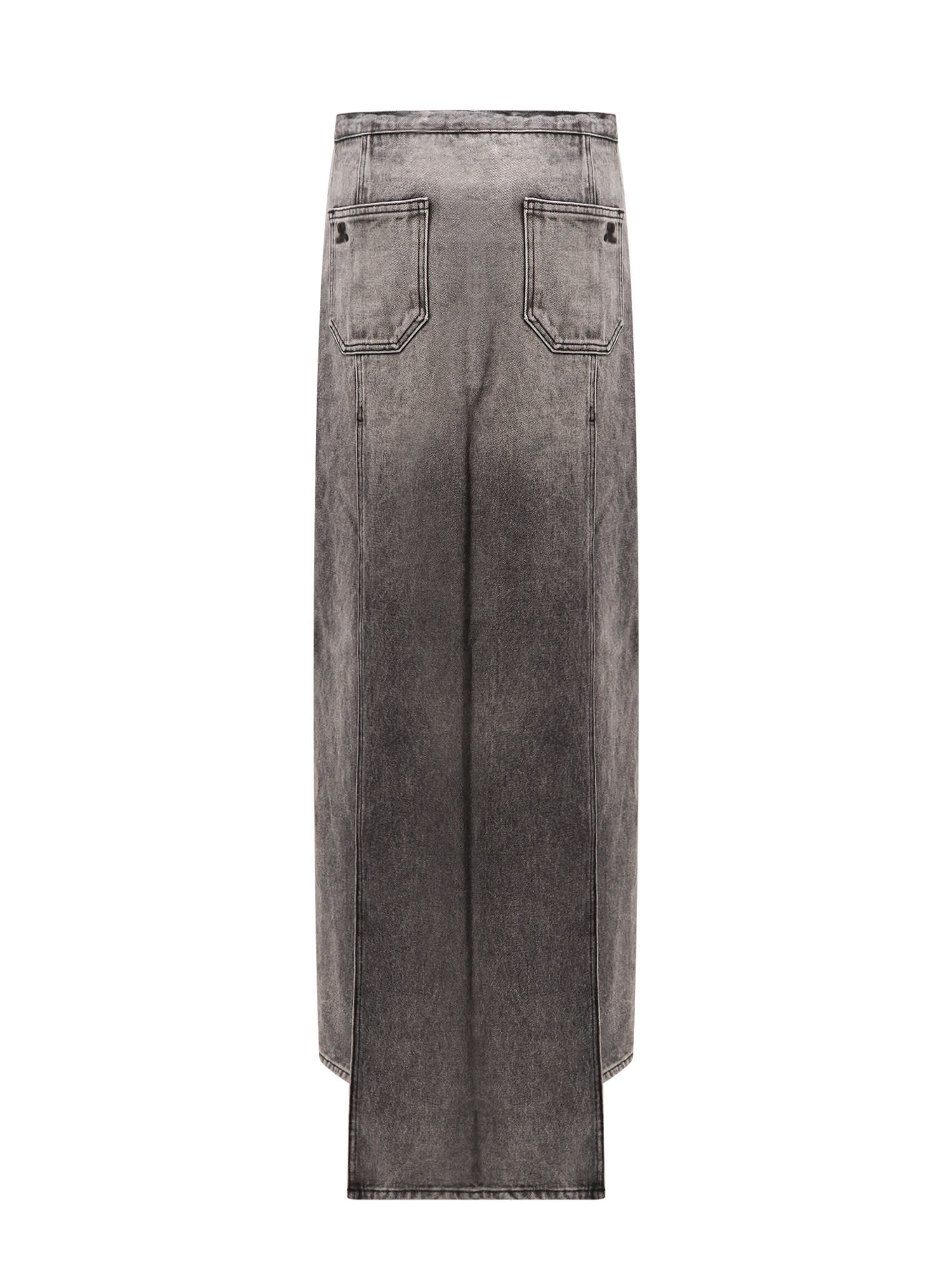 Shop Courrèges Heritage Skirt In Grey