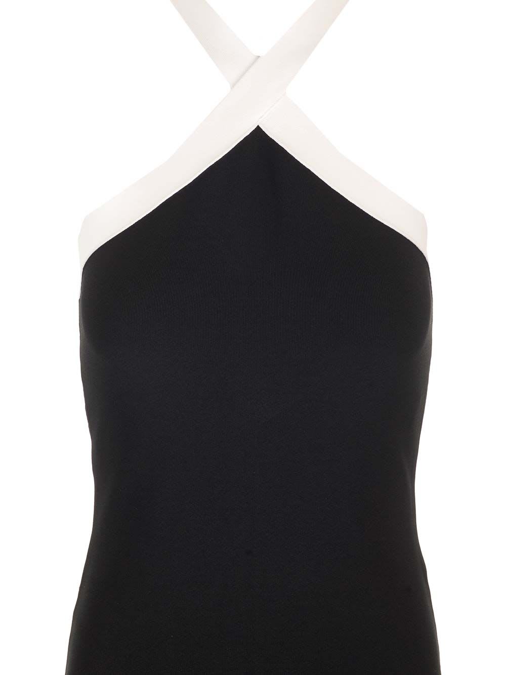 Shop Roland Mouret Halter Neck Gown Dress In Black