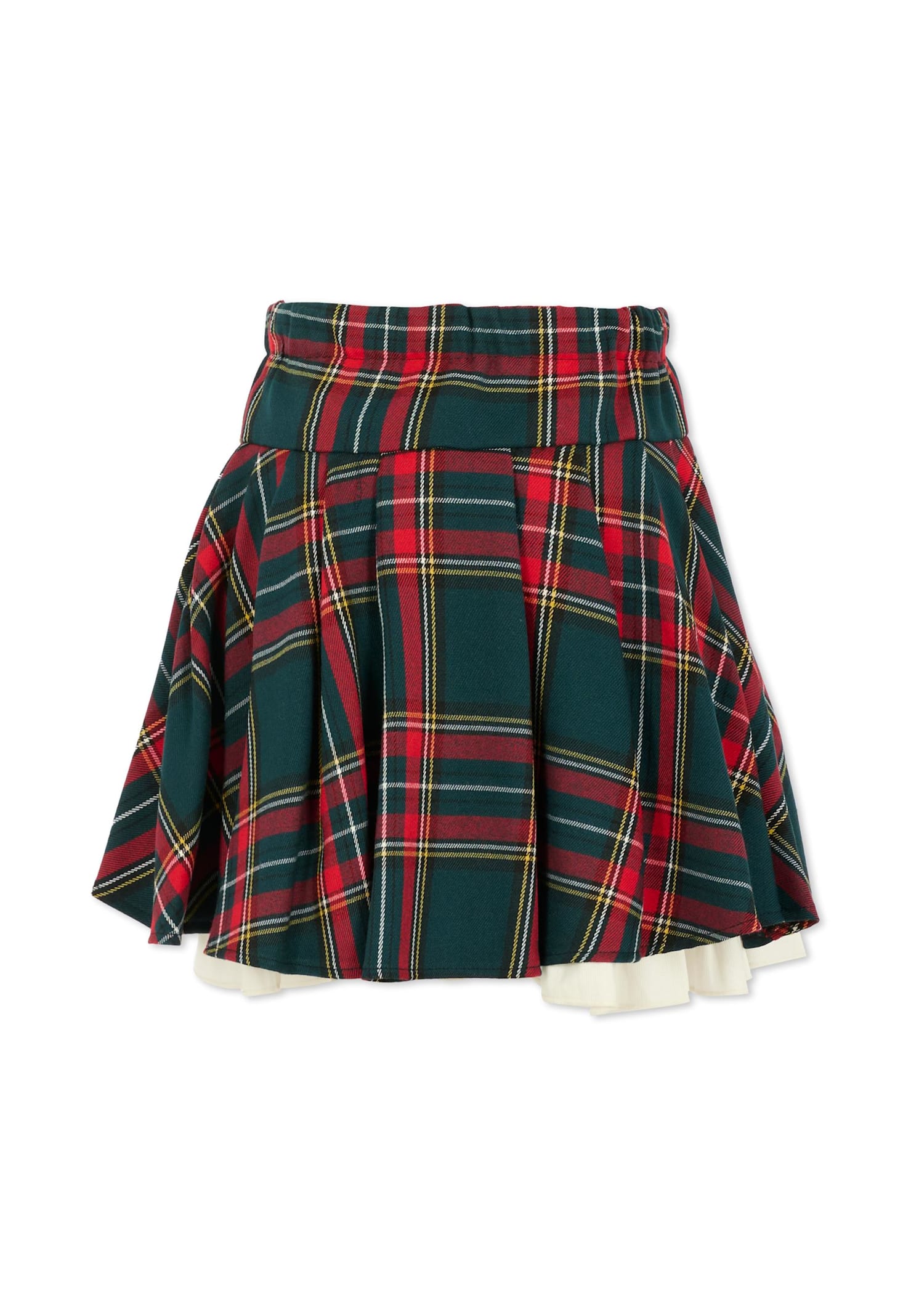 La Stupenderia Red Skirt For Girl With Buttons In Red