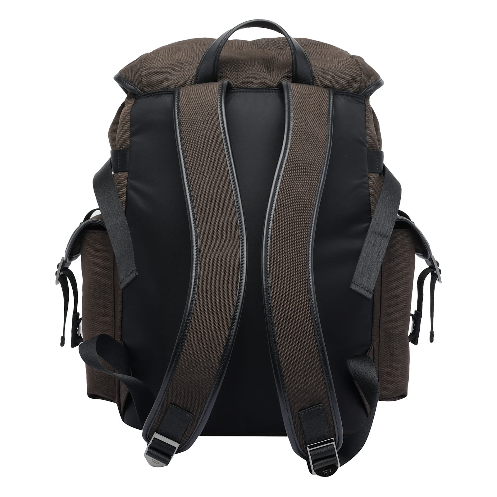 Tod's Backpack In Medium Fabric And Leather In Brown