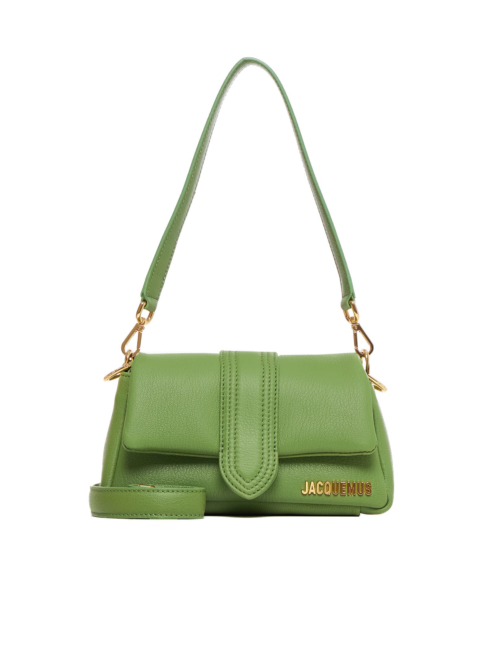 Shop Jacquemus Shoulder Bag In Green