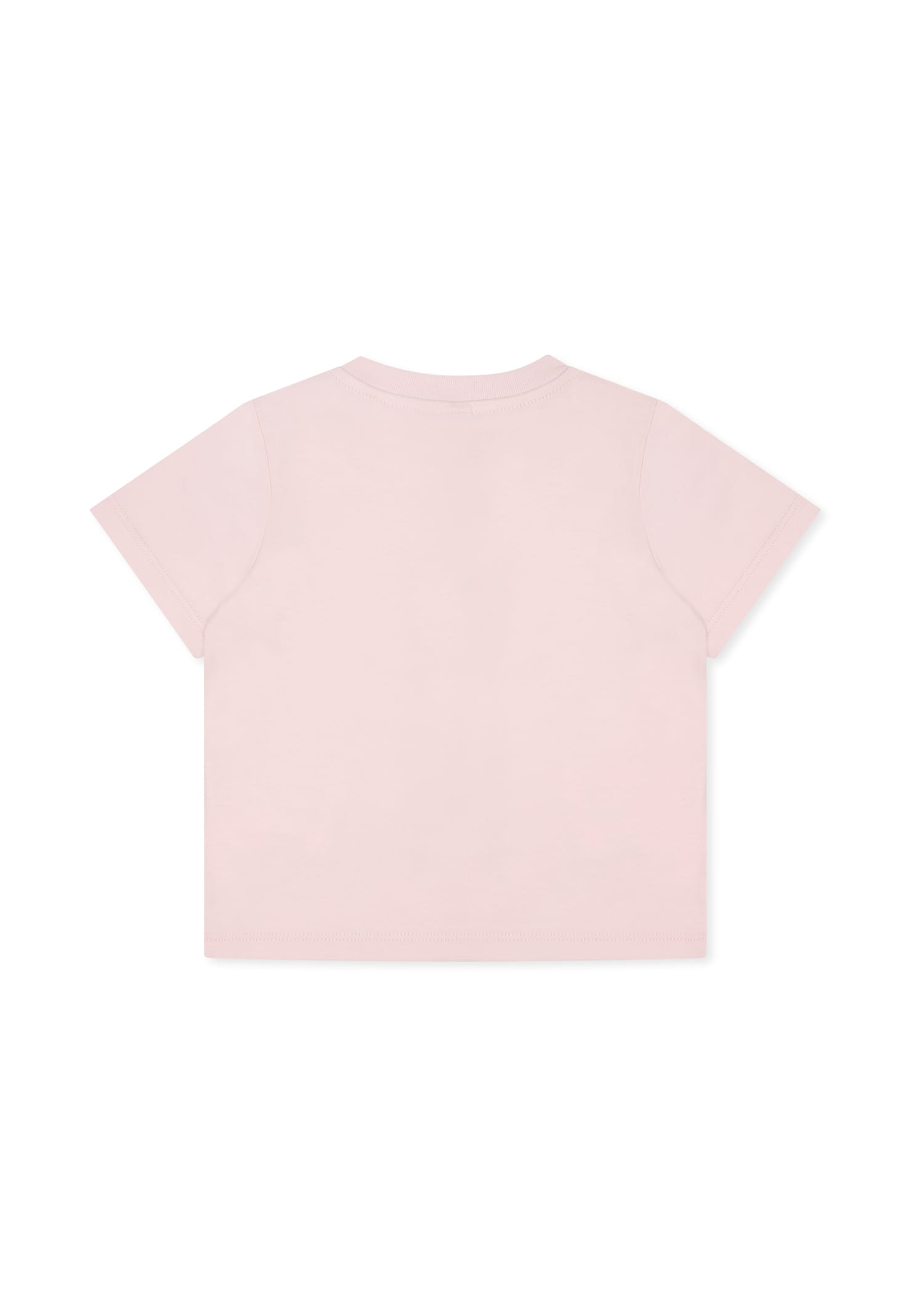 Stella Mccartney Pink T-shirt For Baby Girl With Ice Cream In Pink