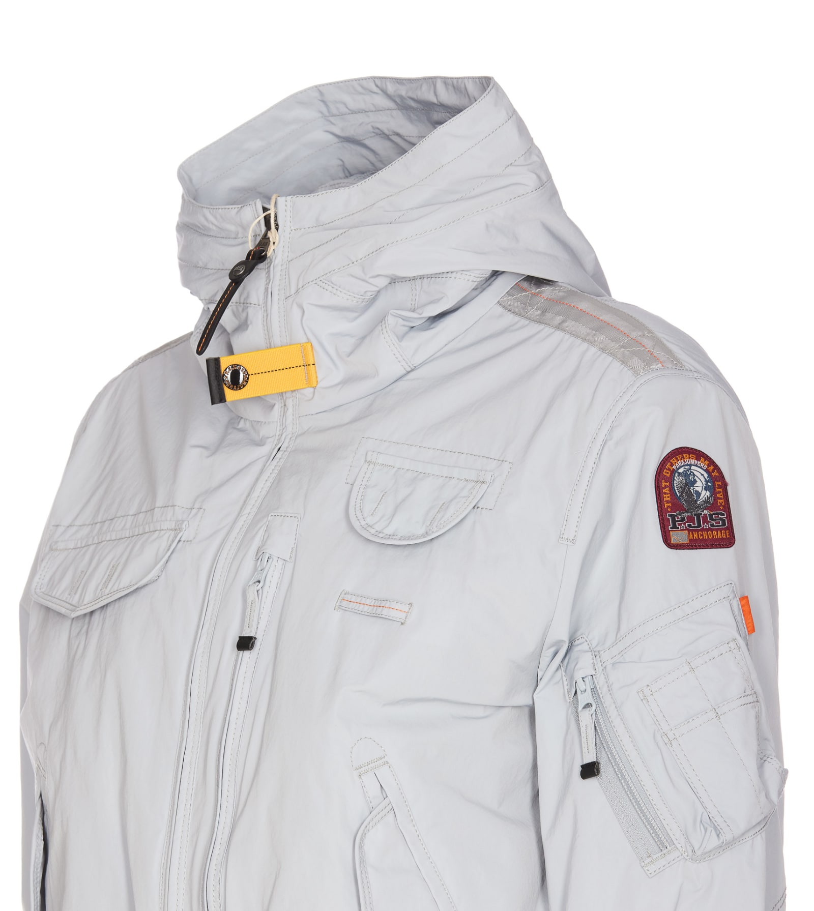 Shop Parajumpers Gobi Jacket In Grey