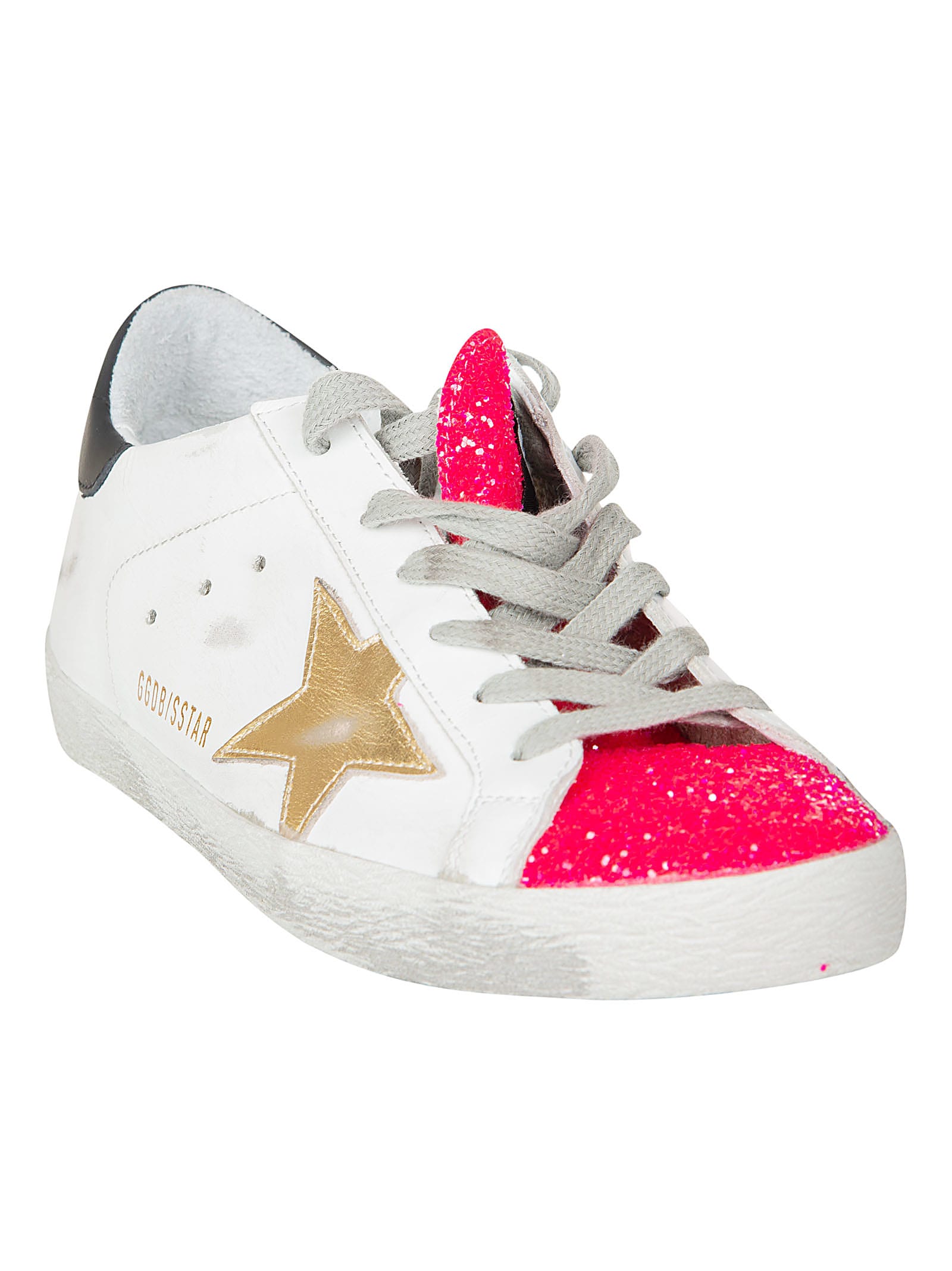 pink and gold golden goose