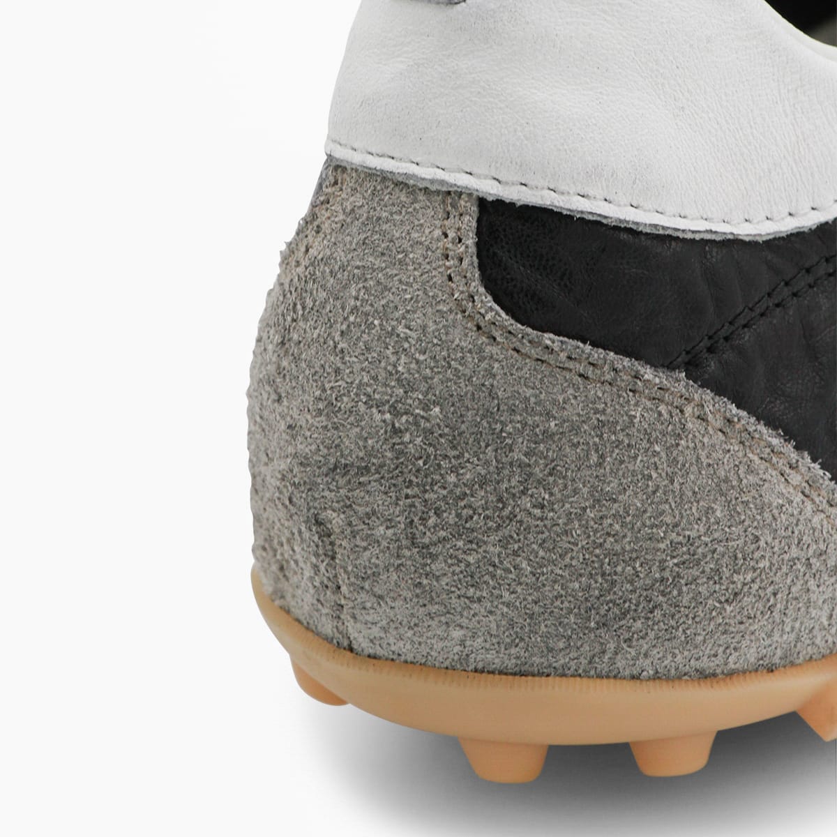 Maison Margiela Sneakers Sprinters In Suede And Leather With Vintage Finish In Black