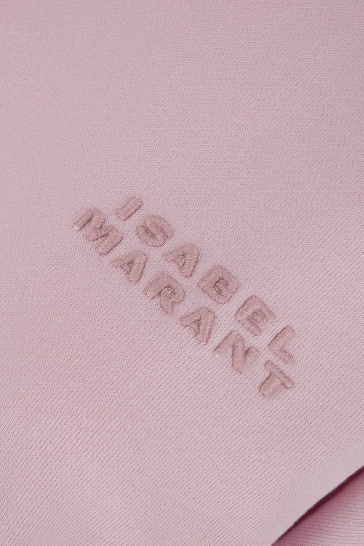 Shop Isabel Marant Pastel Pink Cotton Blend Oversize Sweatshirt In 40lk