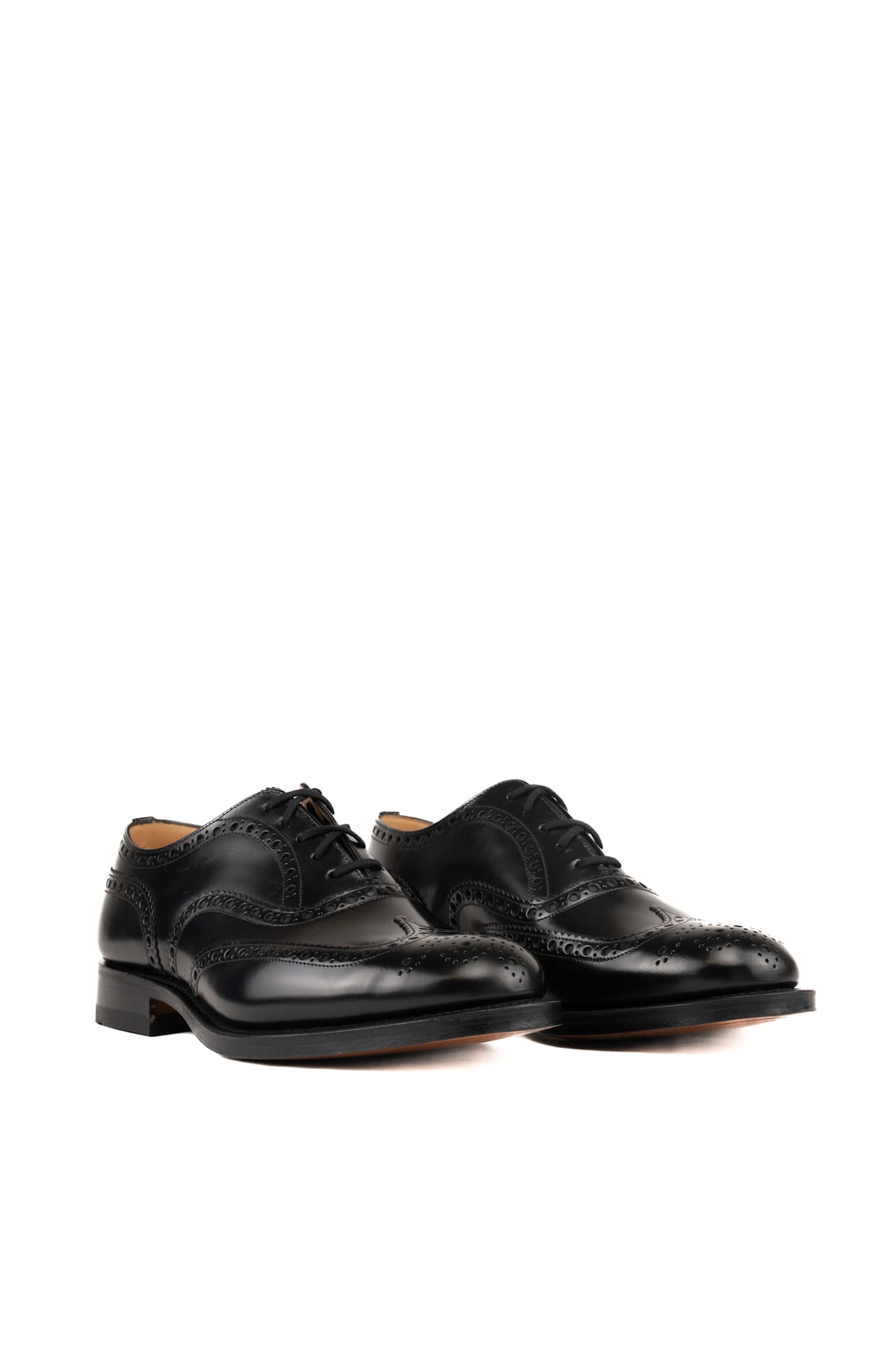 Shop Church's Burwood Oxford Shoes In Leather In Black