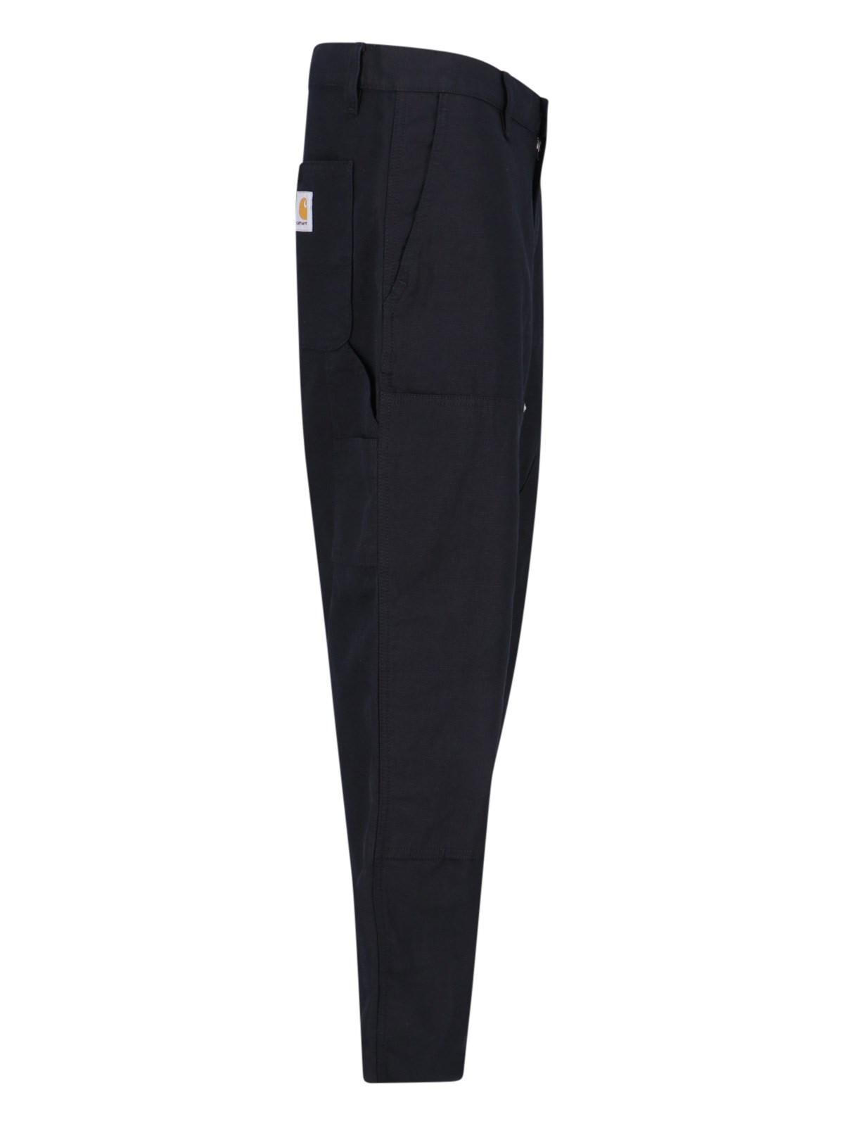 Shop Carhartt Walter Double Knee Carpenter Pants In Black