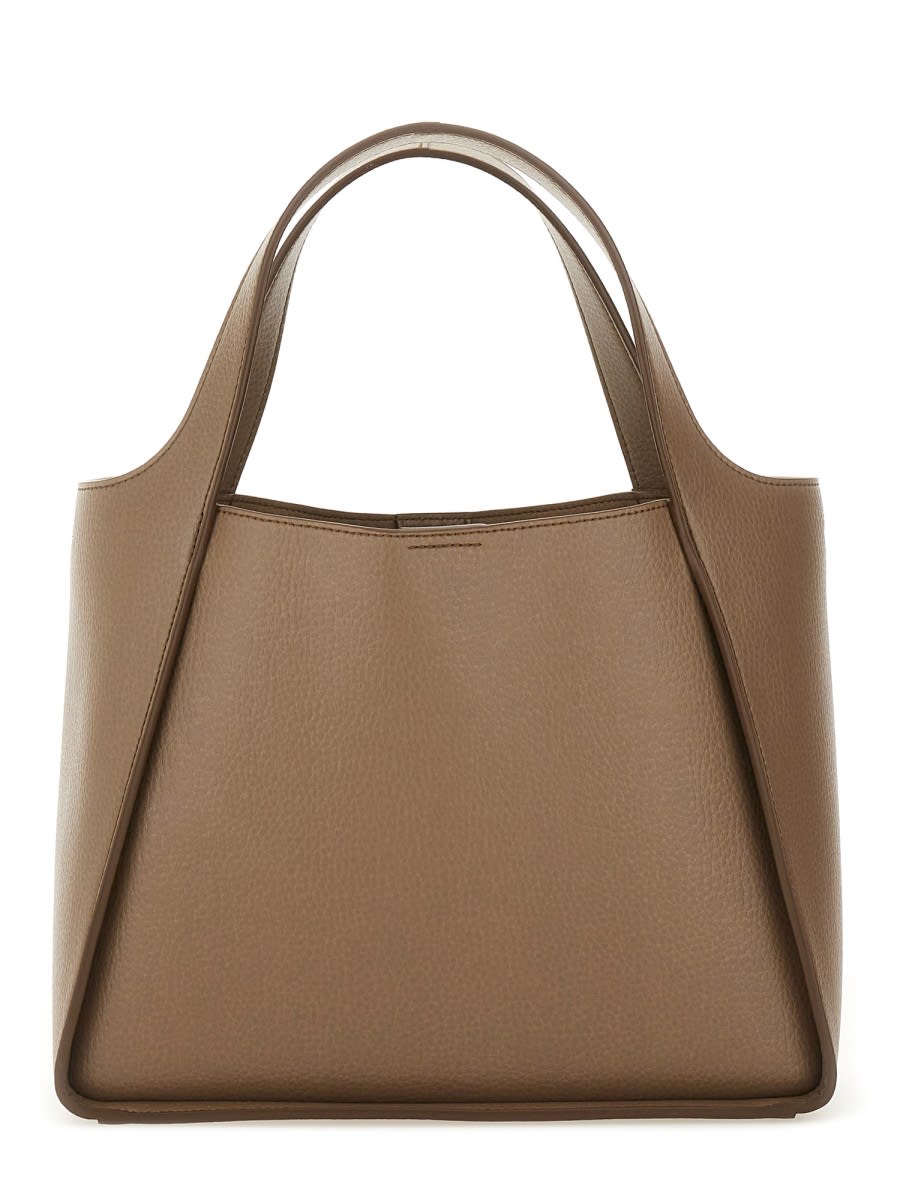 Stella Mccartney Versatile Shoulder Bag Dual Handles In Brown