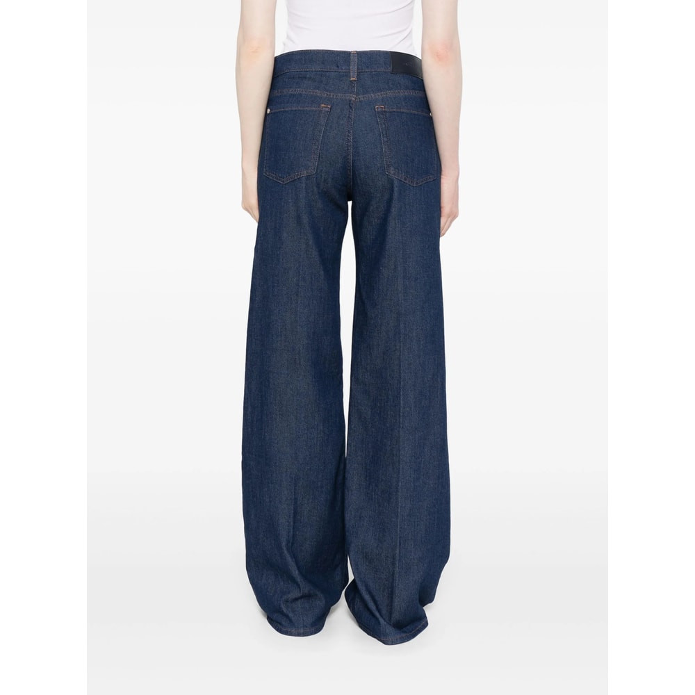 7 For All Mankind Denim Straight-leg Jeans In Blue