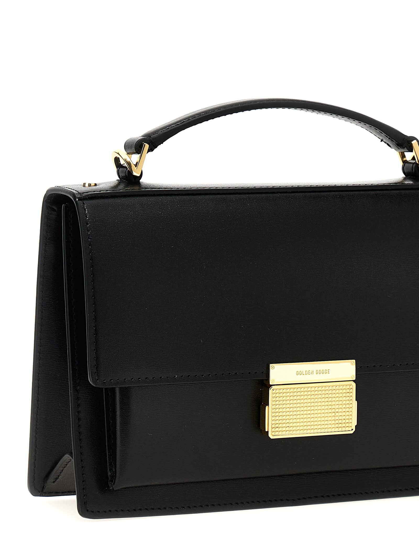 Shop Golden Goose Venezia Handbag In Nero