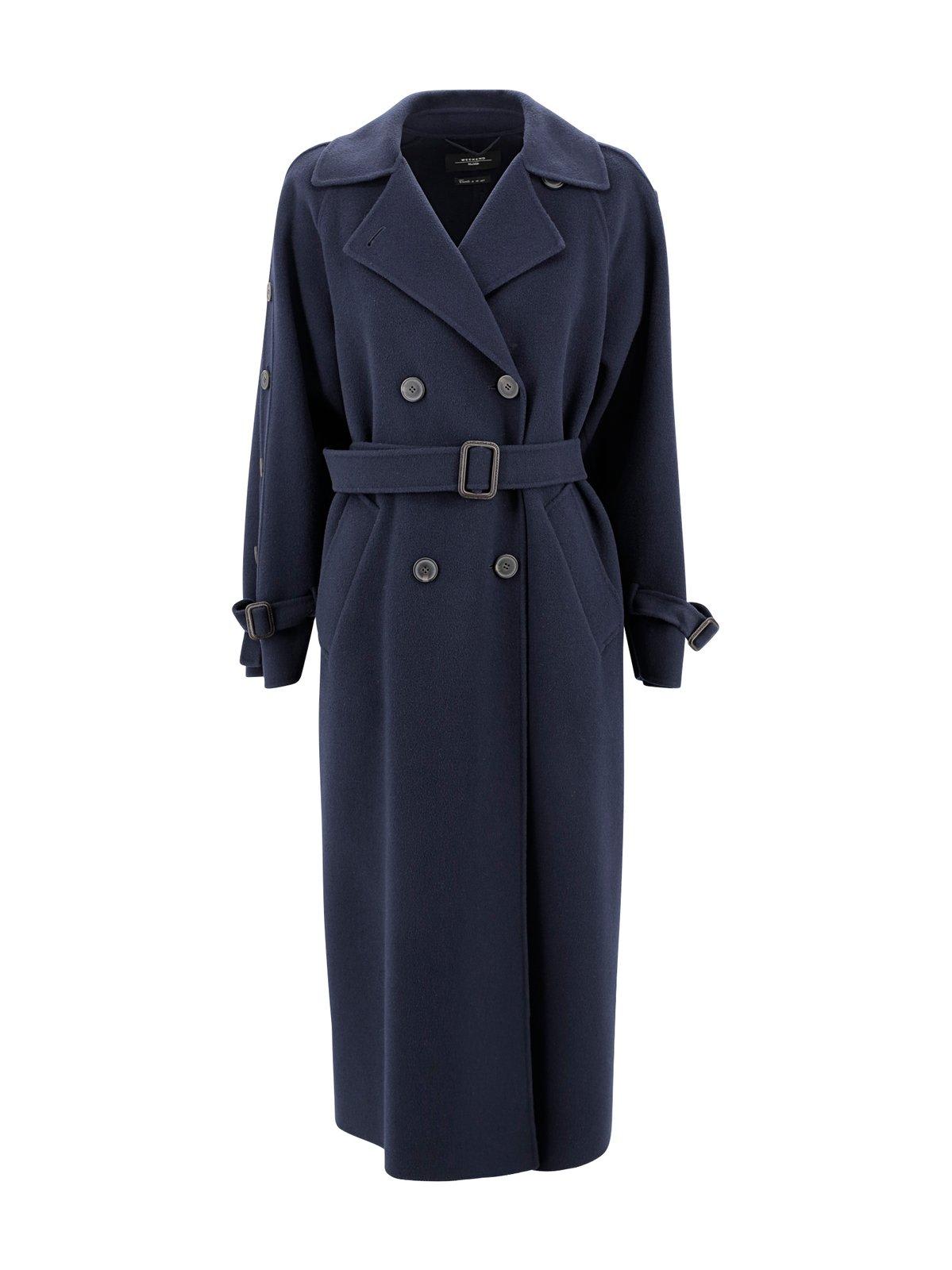 Shop Weekend Max Mara Double Breasted Trench Coat