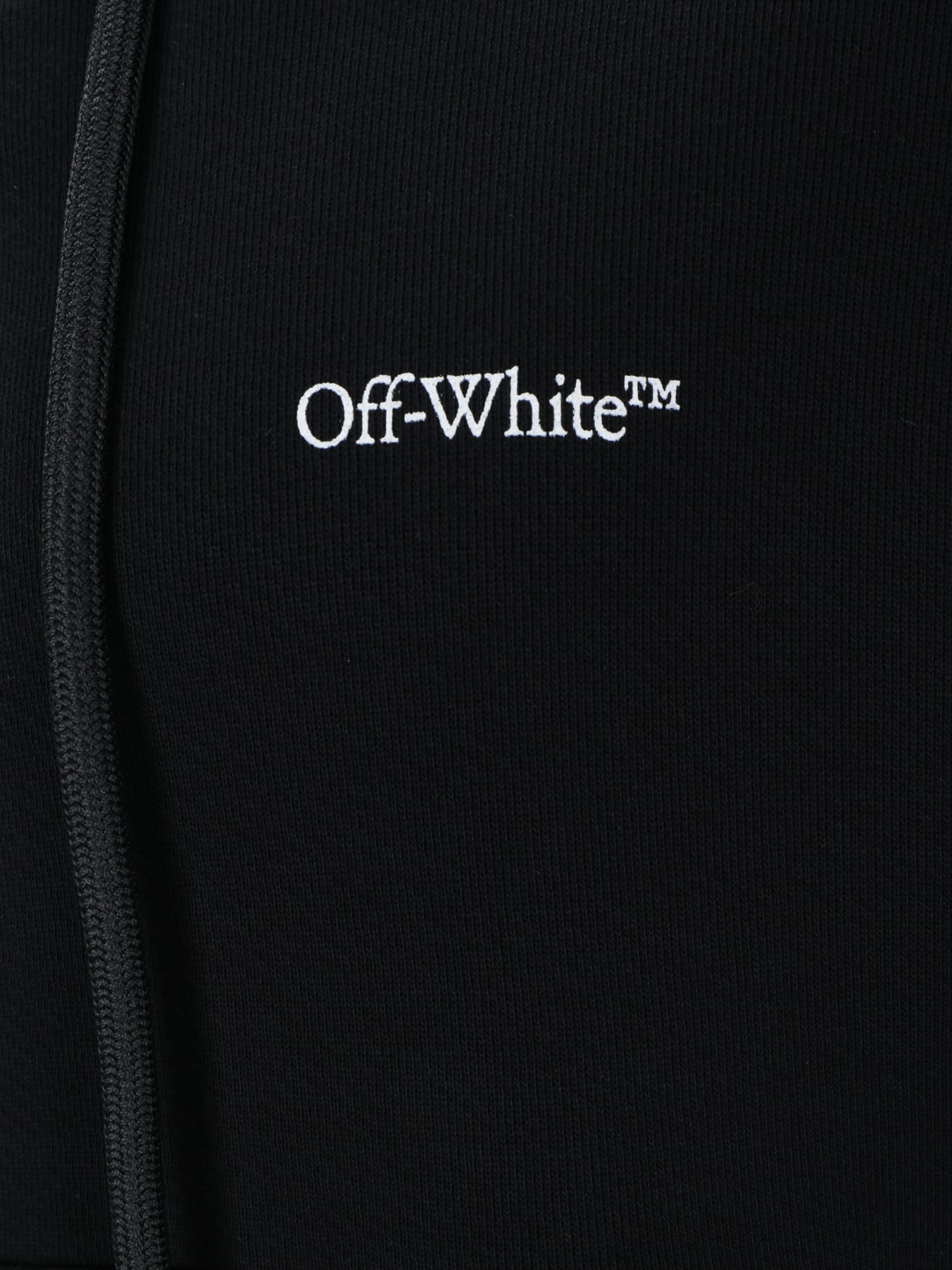 Shop Off-white Hoodie In Nero/bianco