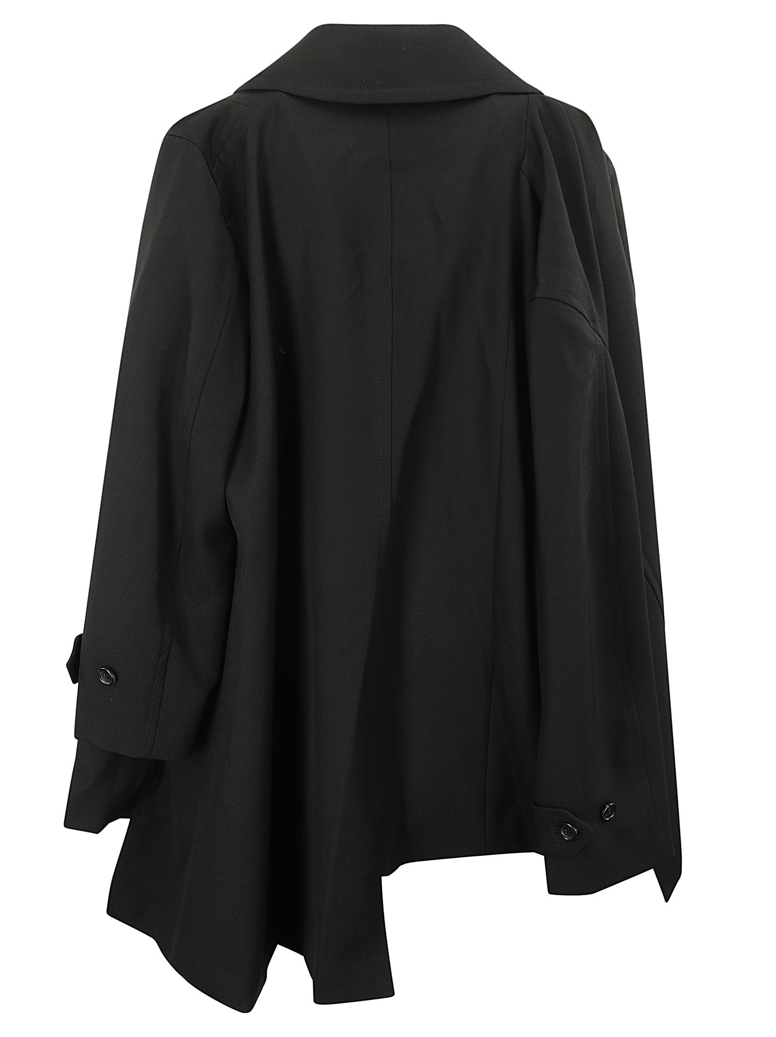 Shop Comme Des Garçons Ladies Coat In Black