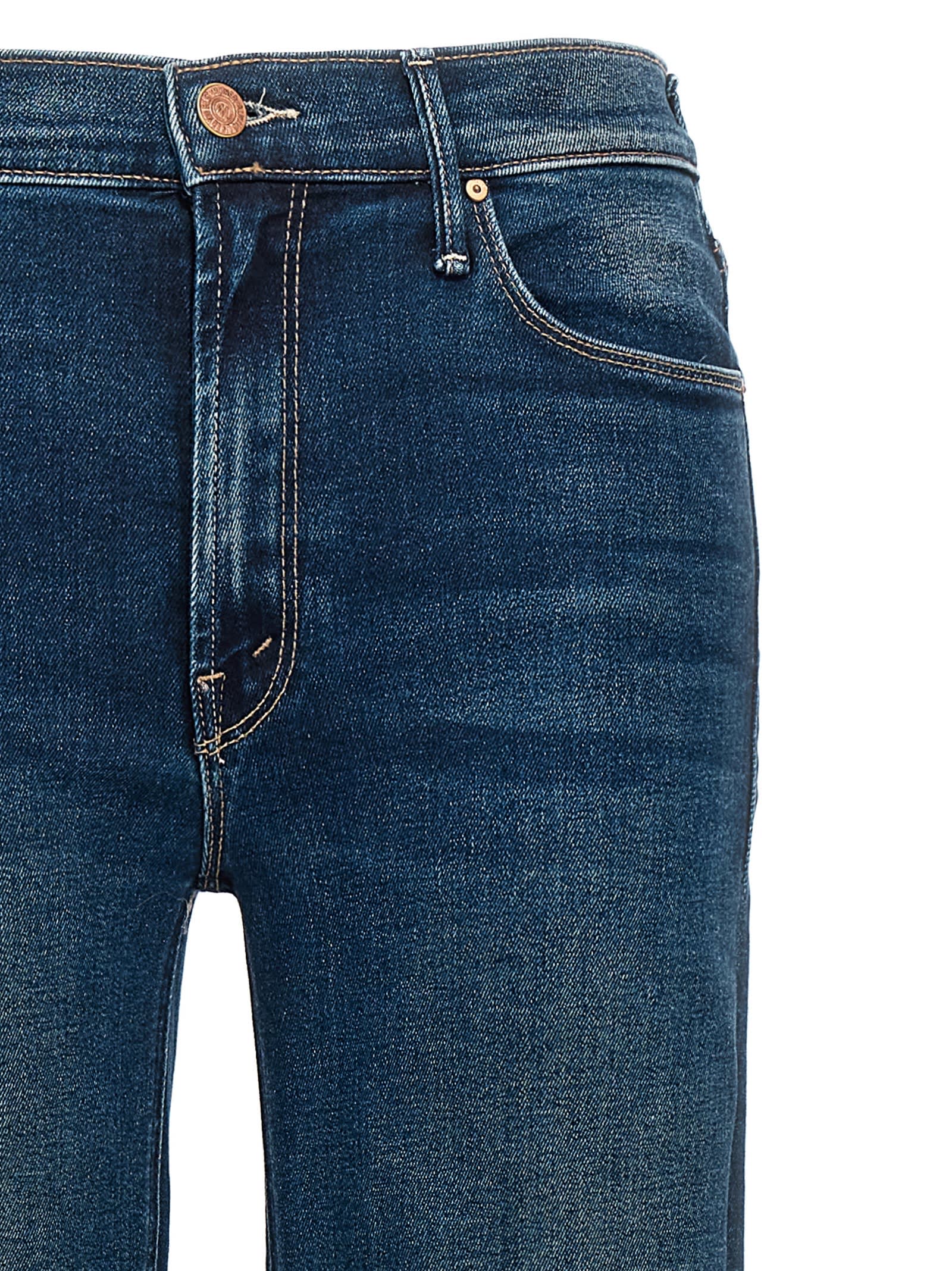 Shop Mother The Doozy Jeans In Blue