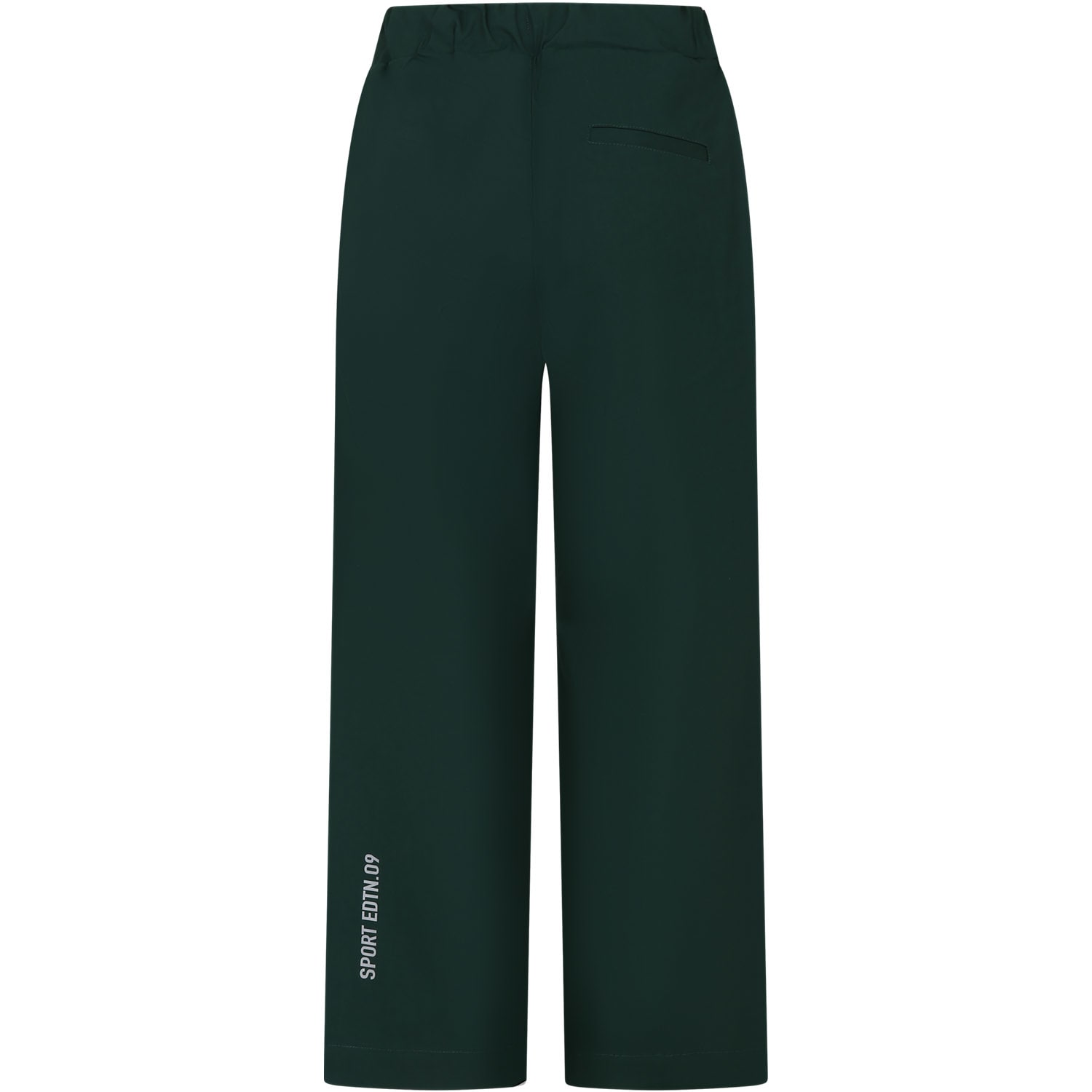 Shop Dsquared2 Green Casual Trousers For Boy With Logo