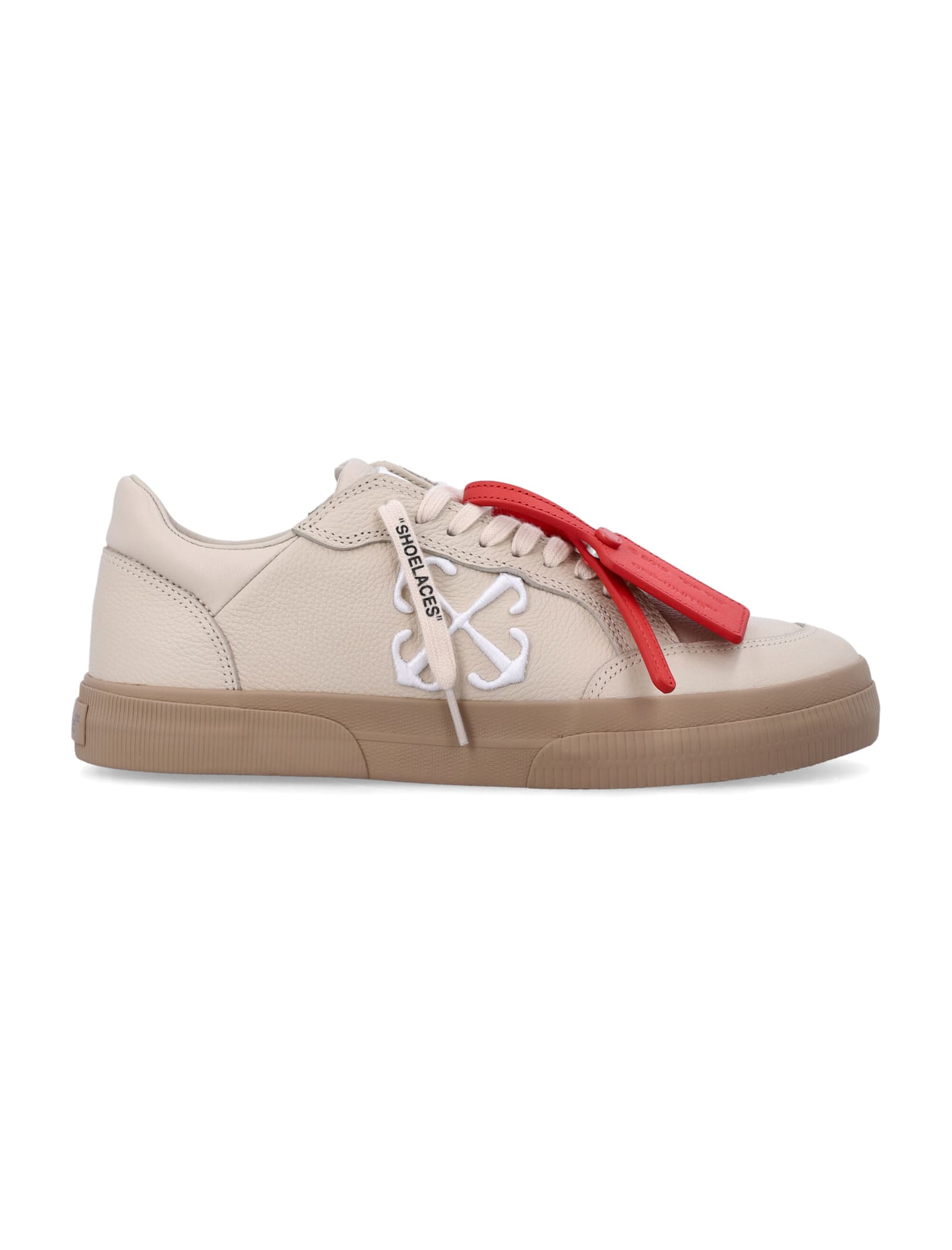 Shop Off-white New Low Vulcanized In Beige White