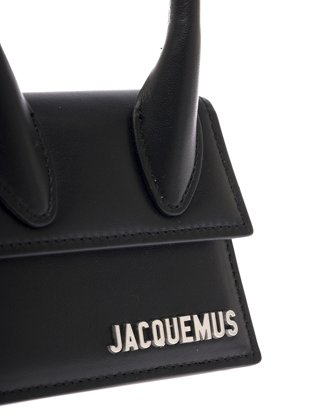 Shop Jacquemus Mans Le Chiquito Homme Black Leather Crossbody Bag