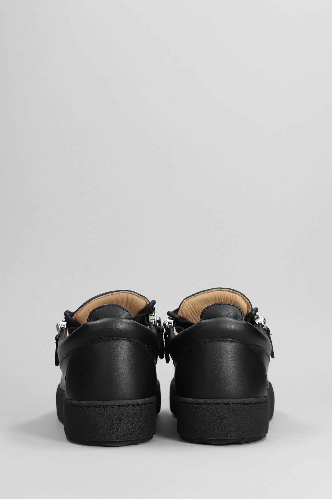 Shop Giuseppe Zanotti Frankie Sneakers In Black Leather