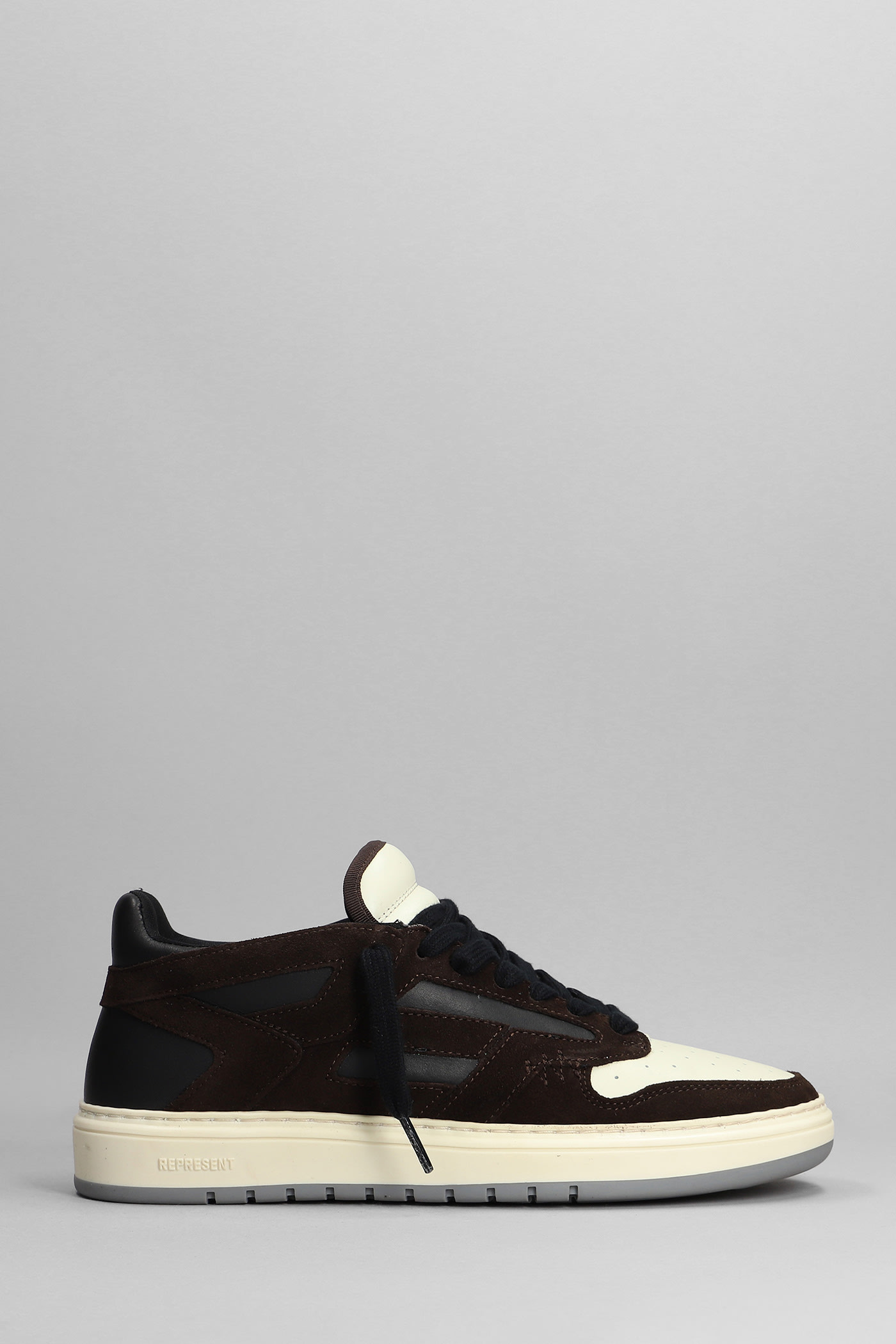 Represent Brown And Black Leather Raptor Sneakers In 039 ModeSens