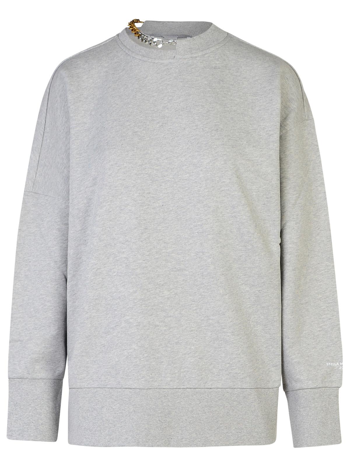 Shop Stella Mccartney Grey Cotton Sweatshirt