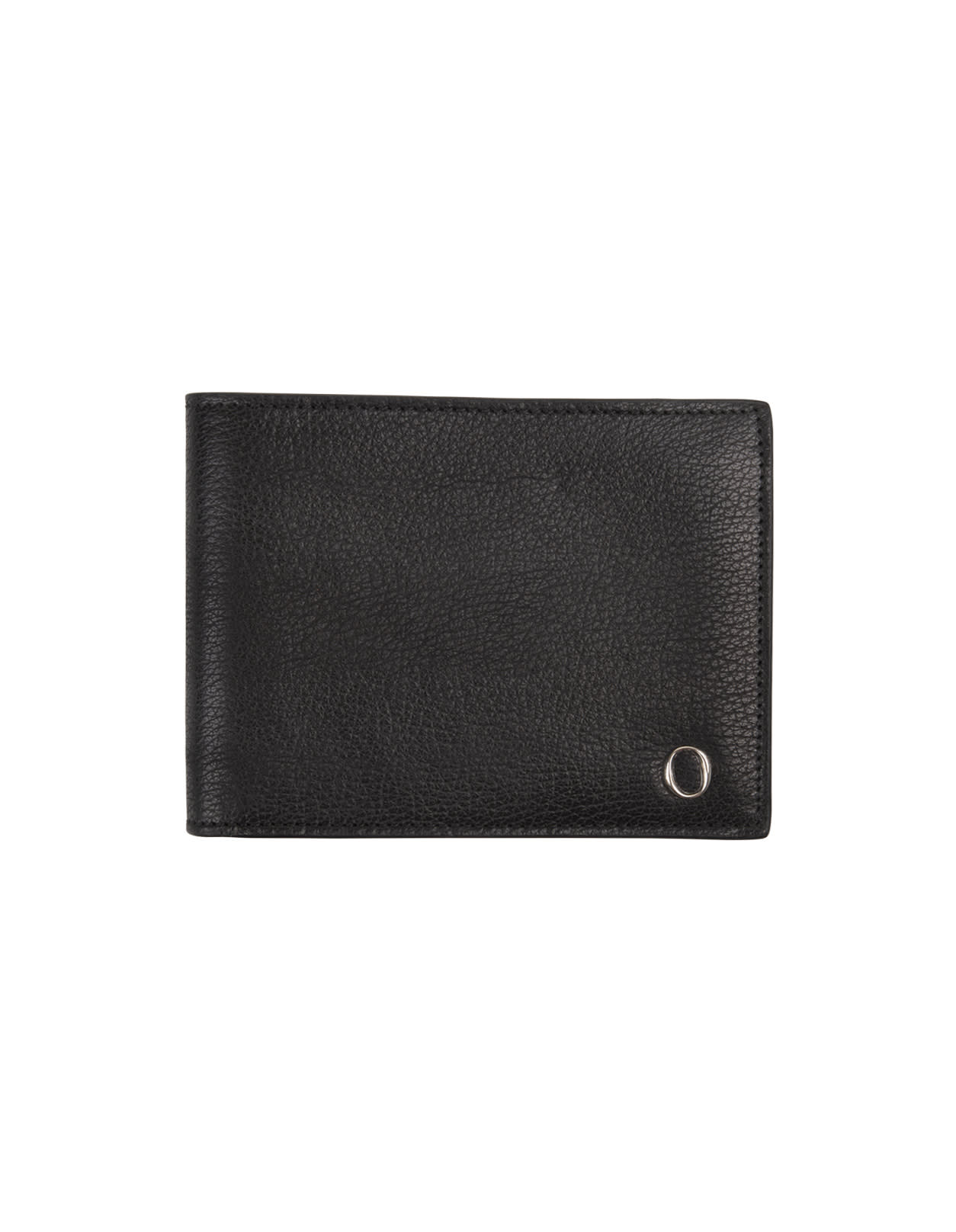 Black Grained Leather Wallet