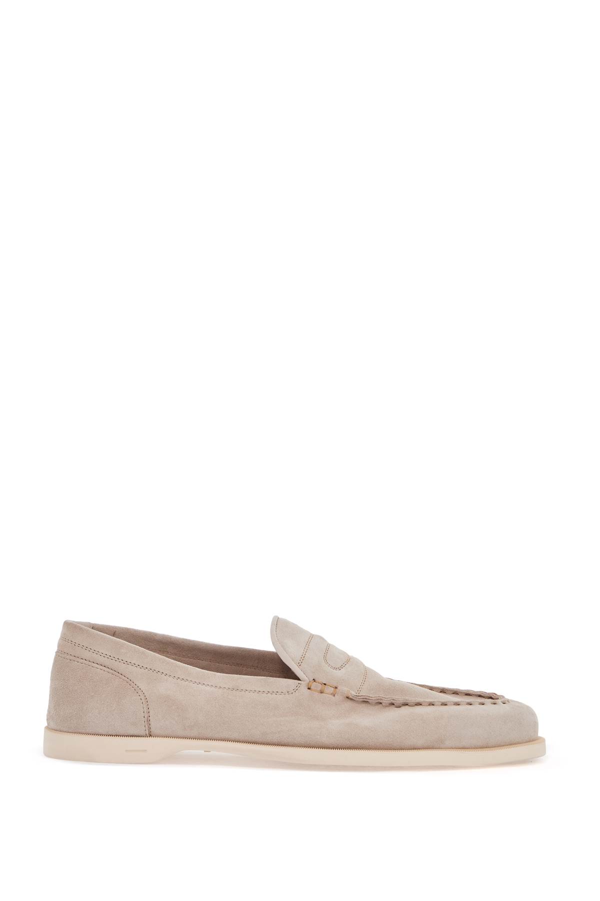 Mens Suede Lace-up Shoes In Sand With Flexible Sole