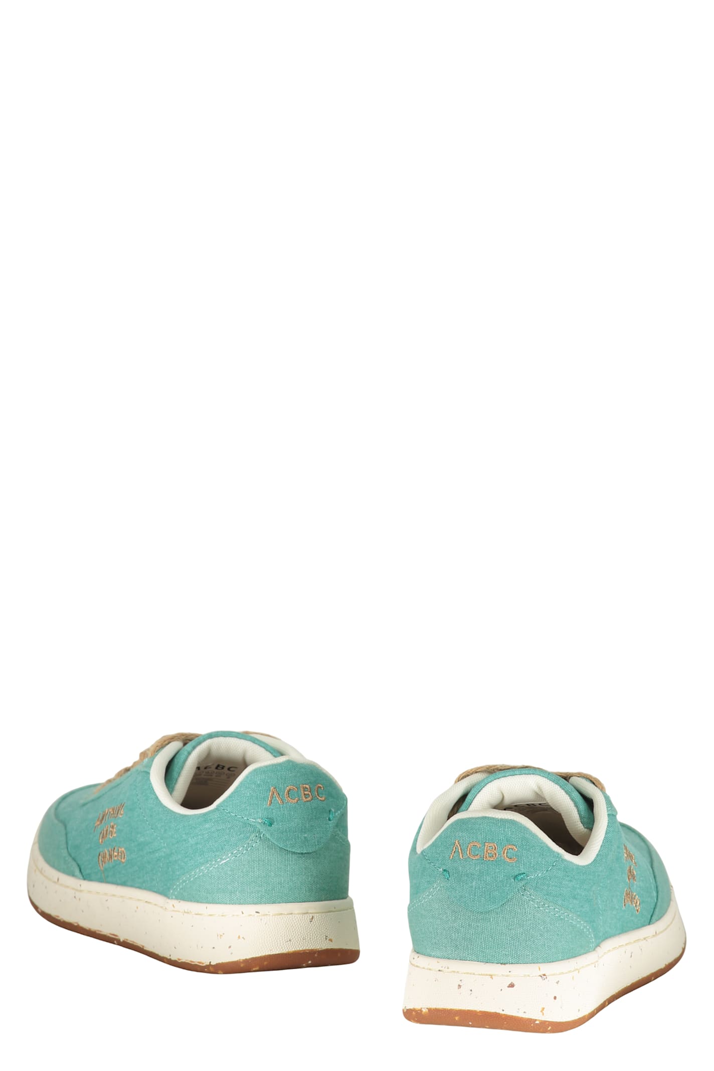 Acbc Man Sneakers Turquoise Size 8.5 Textile Fibers In Blue