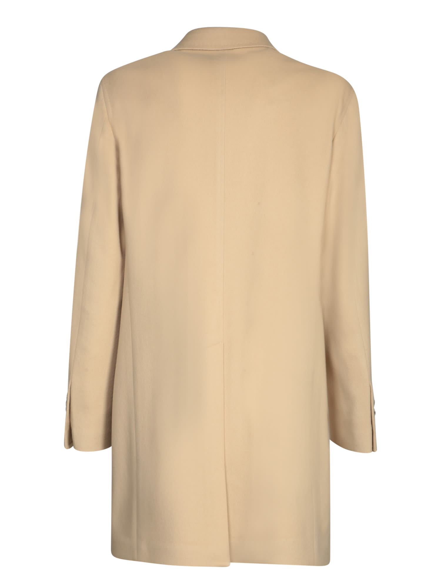 Shop Tagliatore Wool And Cashmere Coat In Beige