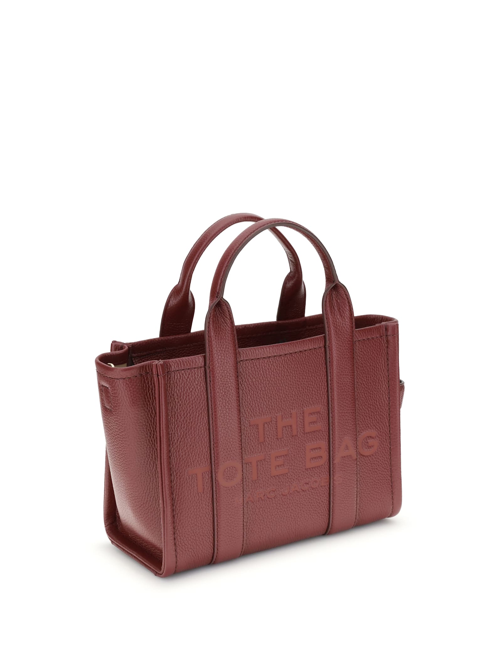 Marc Jacobs Bordeaux Calf Leather Bos Taurus Handbag In Burgundy