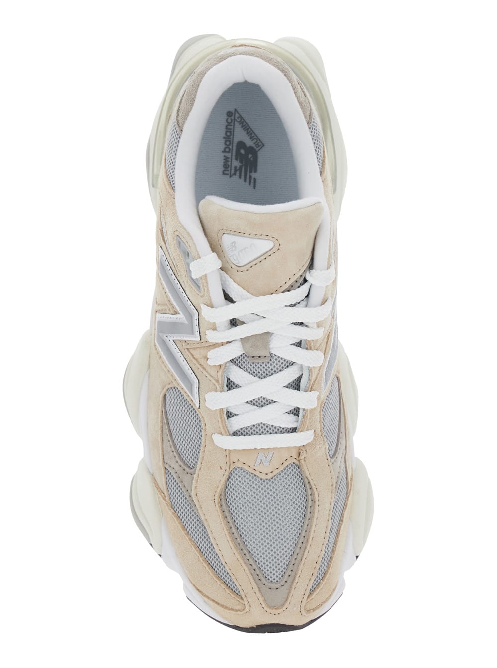 New Balance 9060 Brown Sneaker With Side Logo And Chunky Sole In Suede Unisex In Neutral