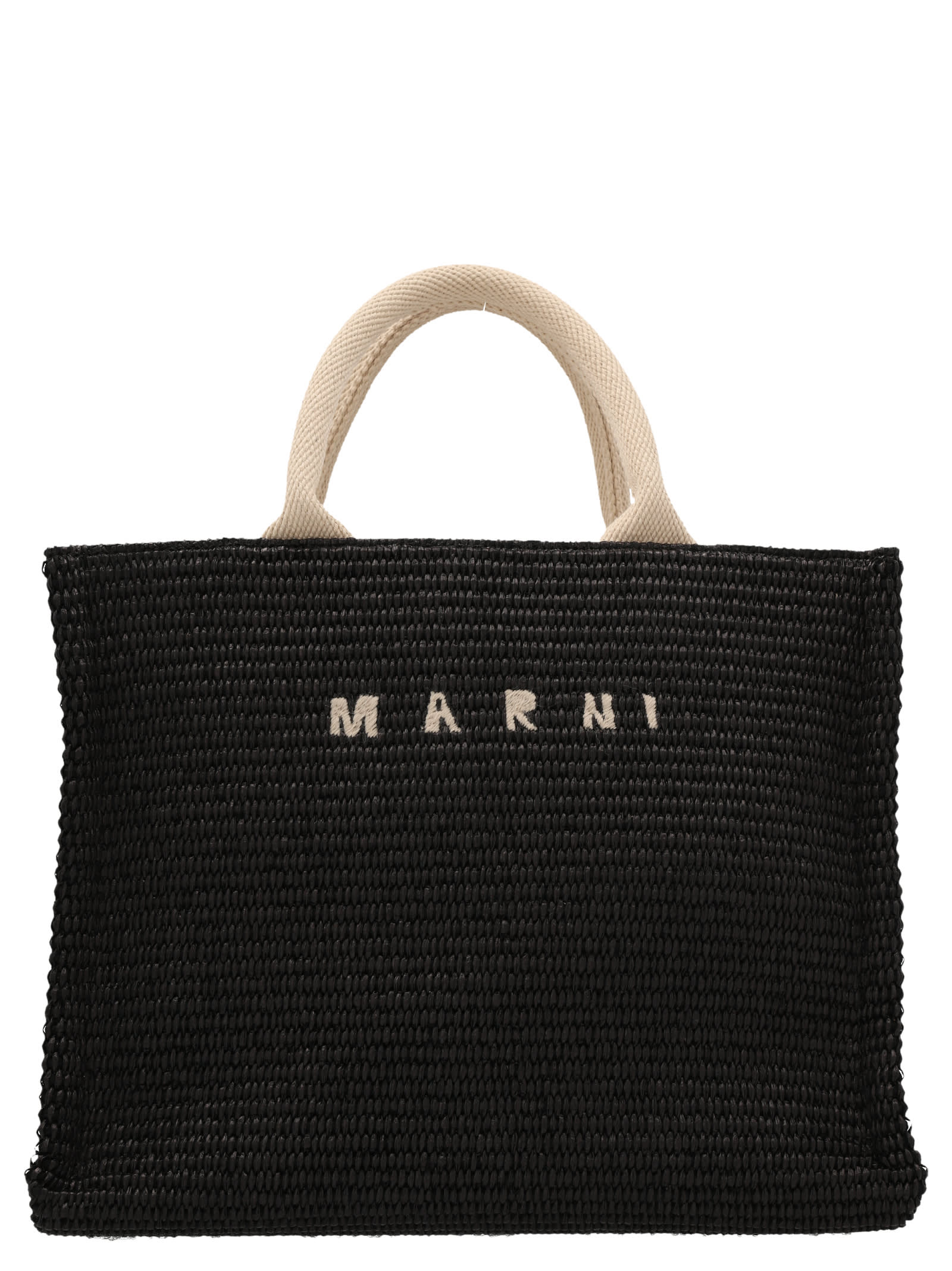 Shop Marni Mini Tote Shopping Bag In Black
