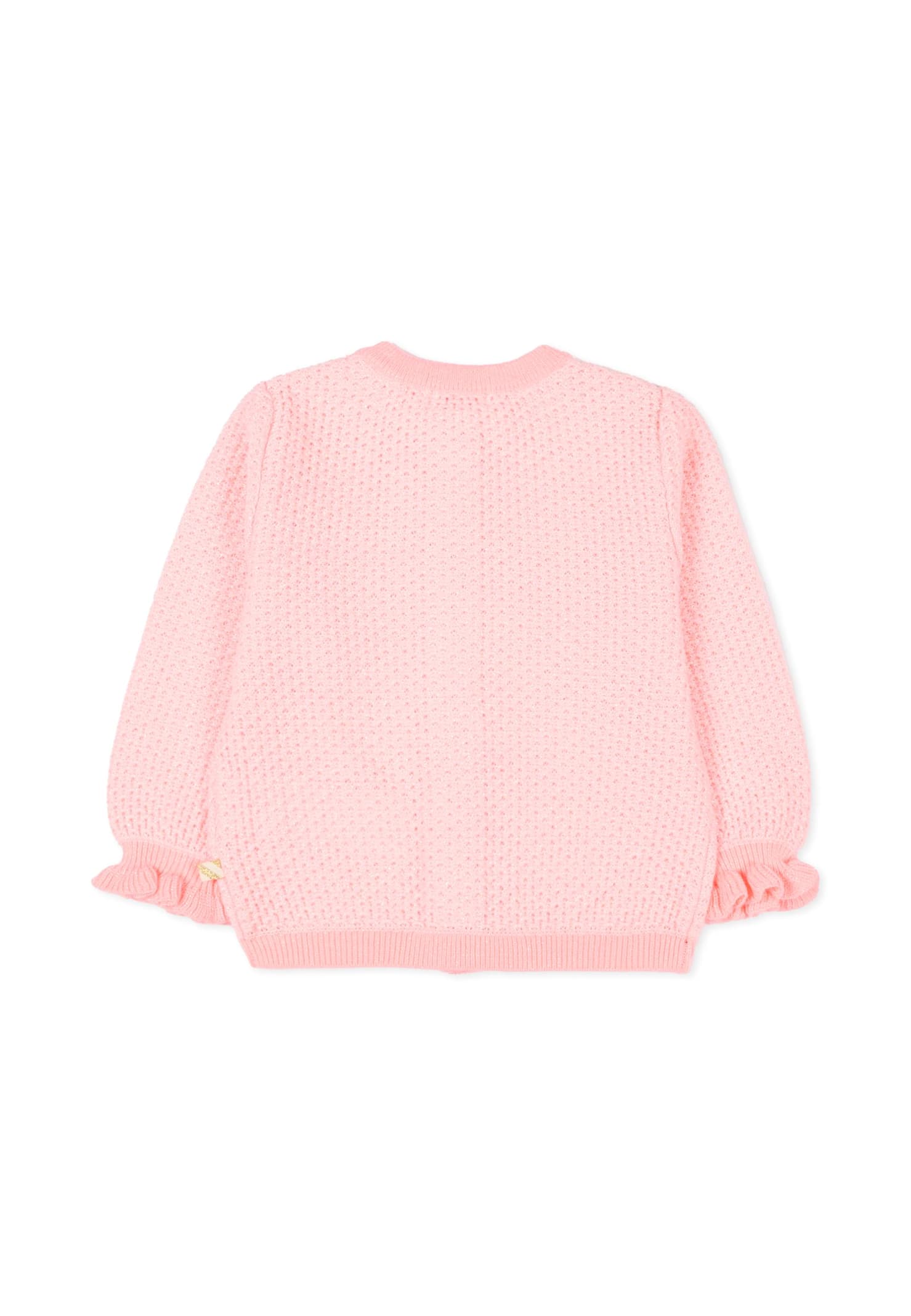 Billieblush Pink Cardigan For Baby Girl In Pink