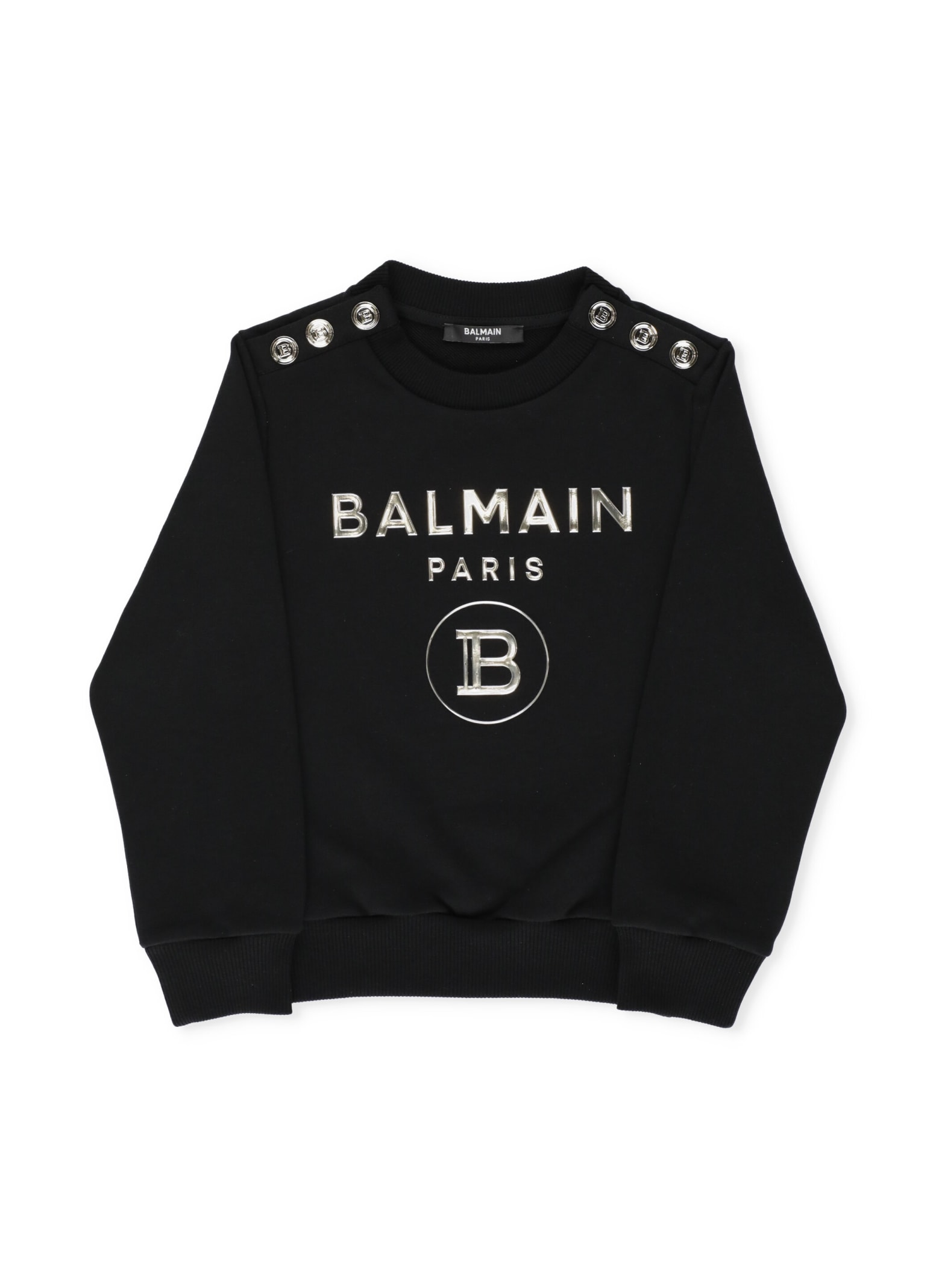 Balmain Sweatshirt With Embossed Buttons