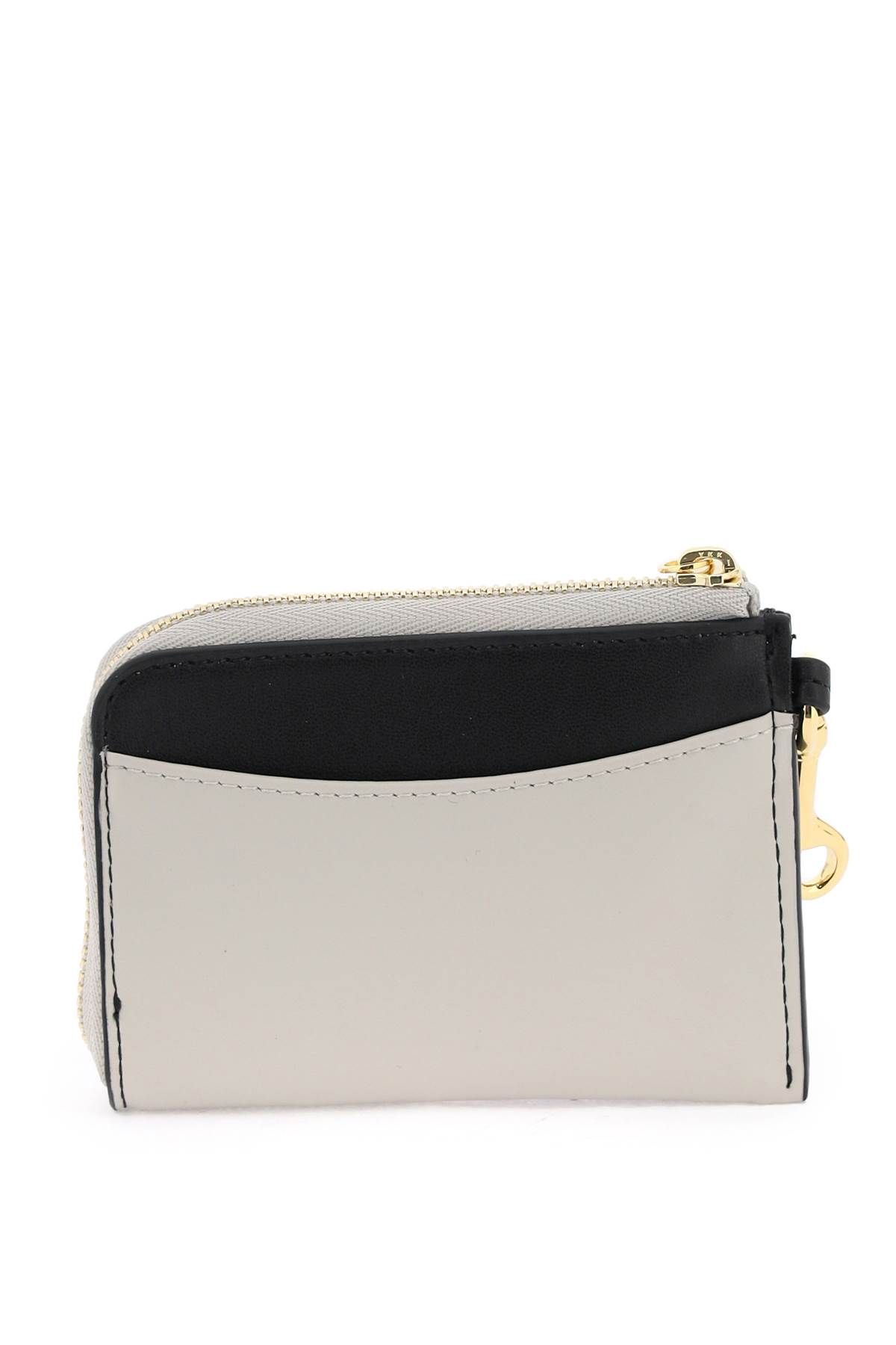 Shop Stella Mccartney Logo Card Holder In Black