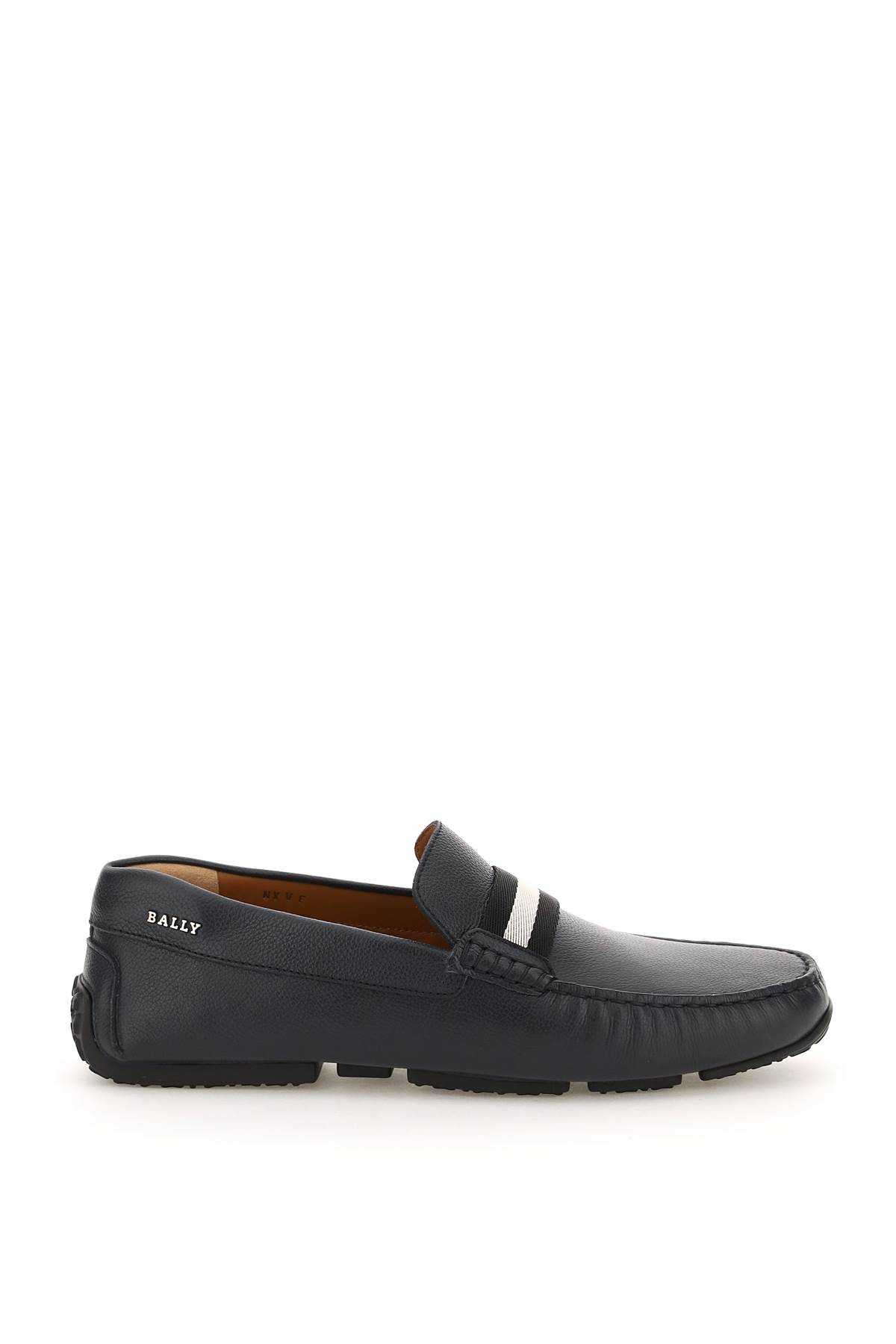 Shop Bally Pearce Loafers In Blue Navy (blue)